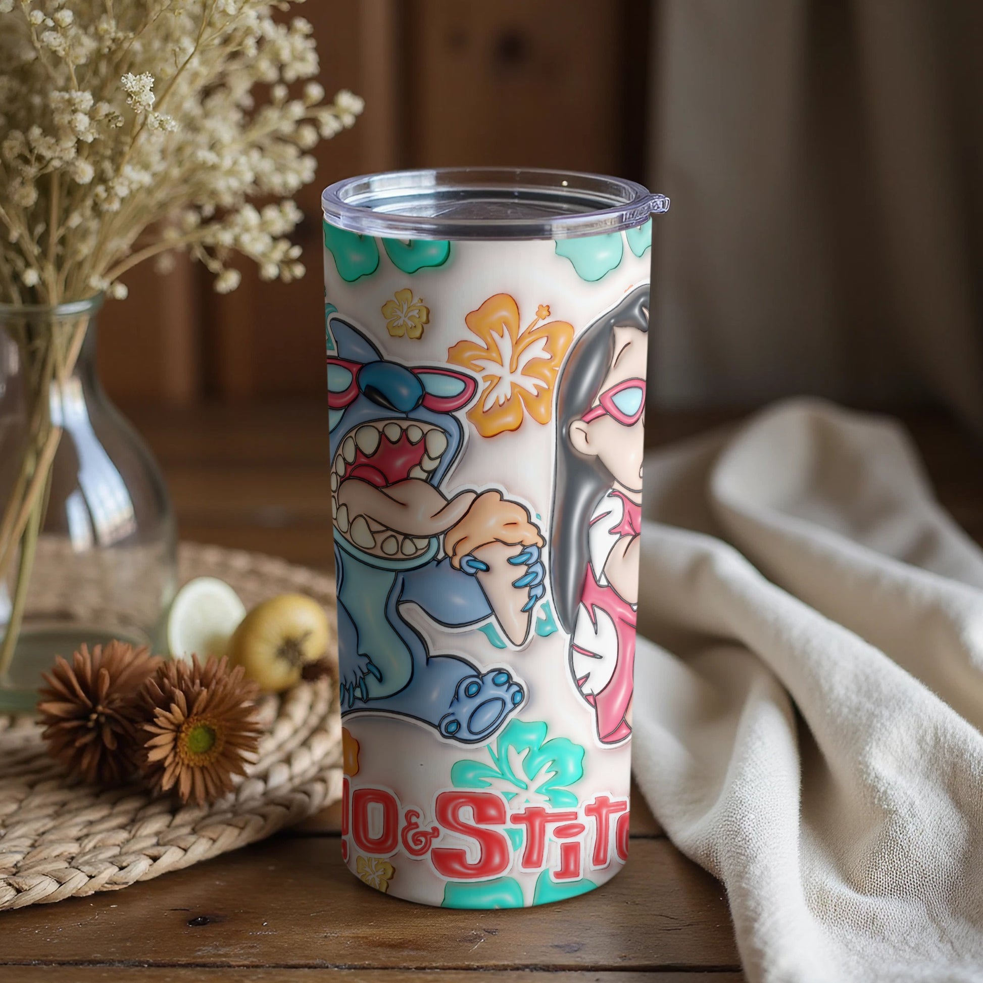 Colorful Cartoon Characters Design Tumbler for Fun and Style