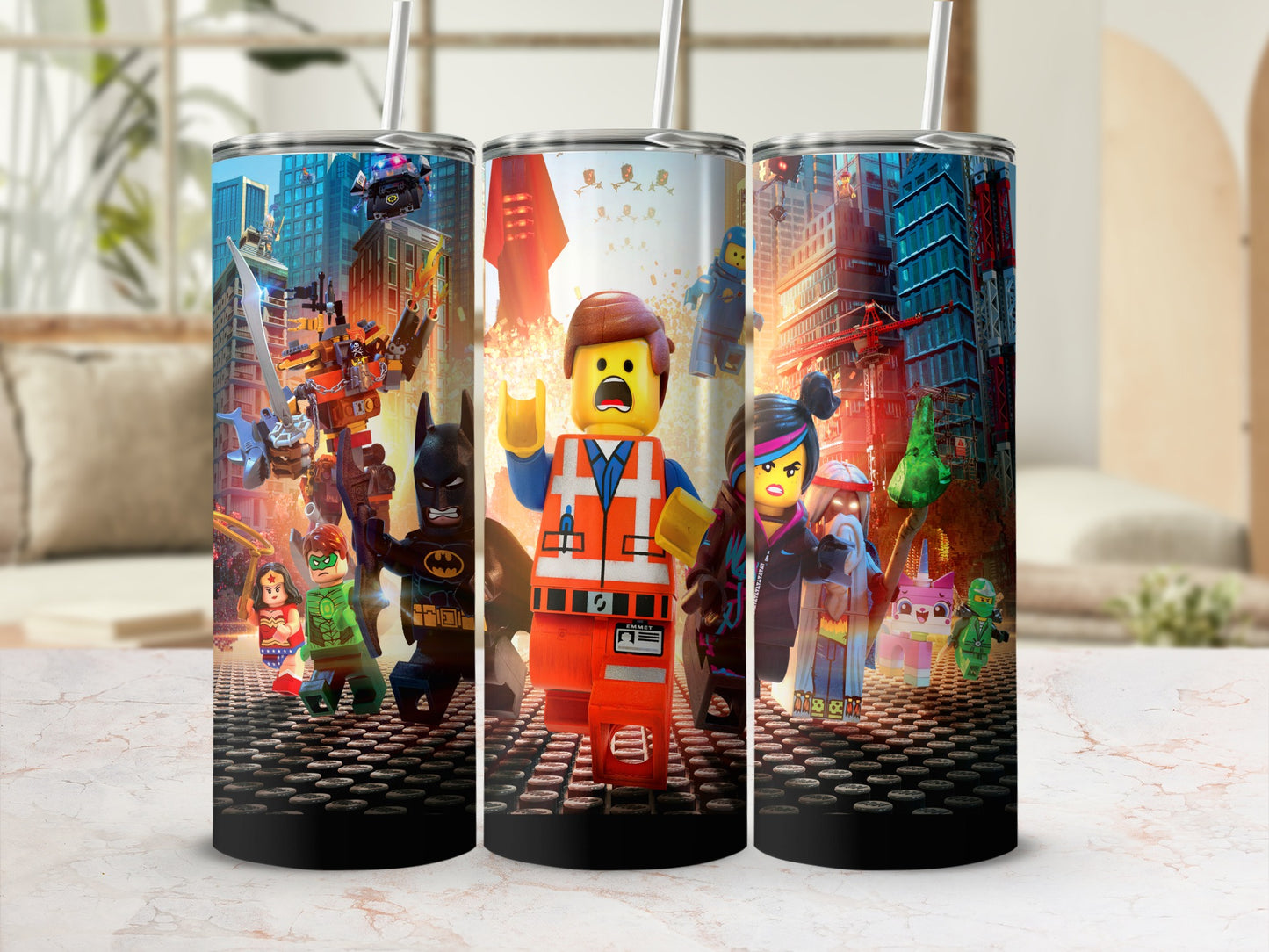 Colorful Cartoon Characters Stainless Tumbler Cup