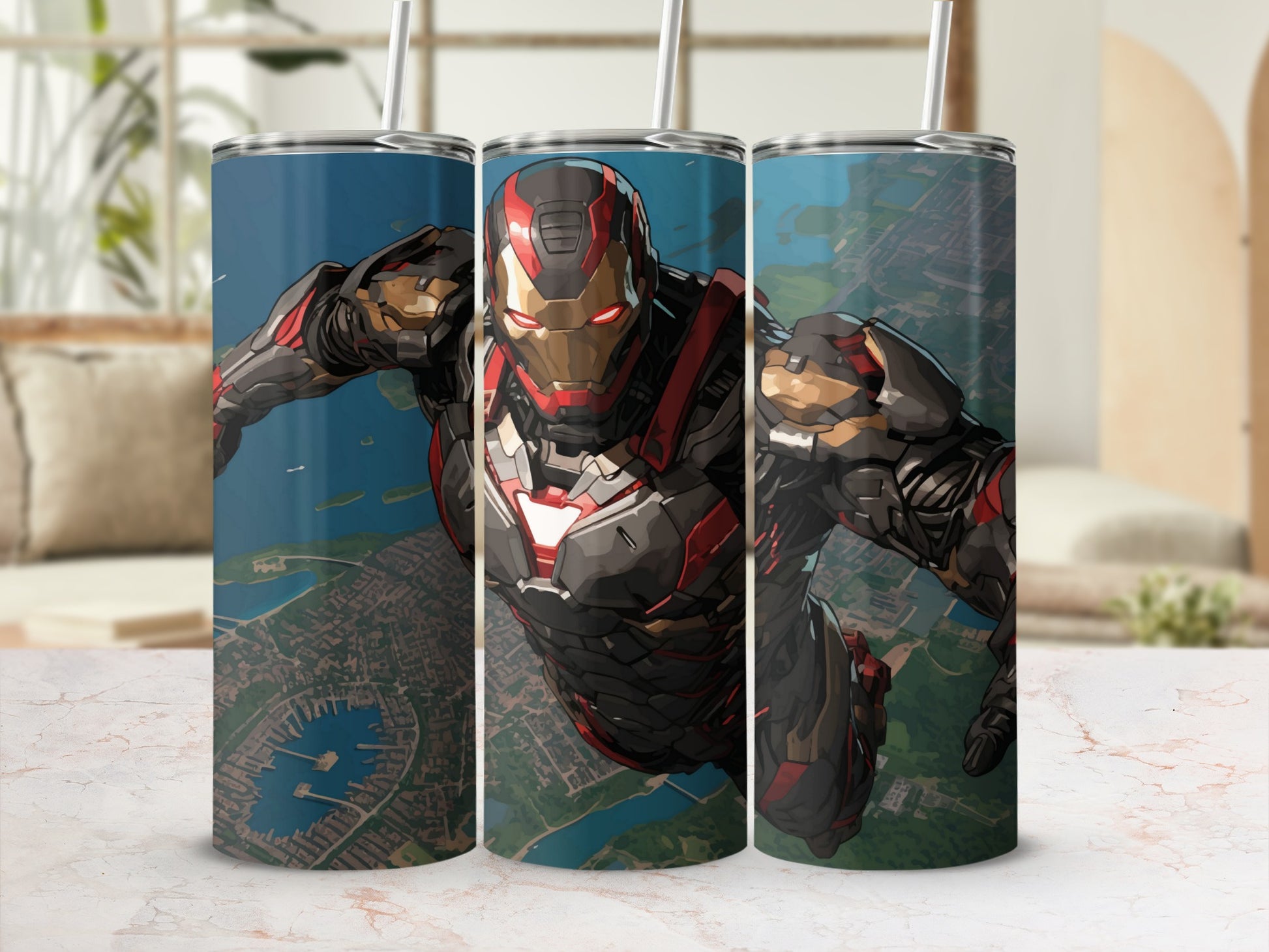 Iron Hero Action-Shot Insulated Tumbler Cup