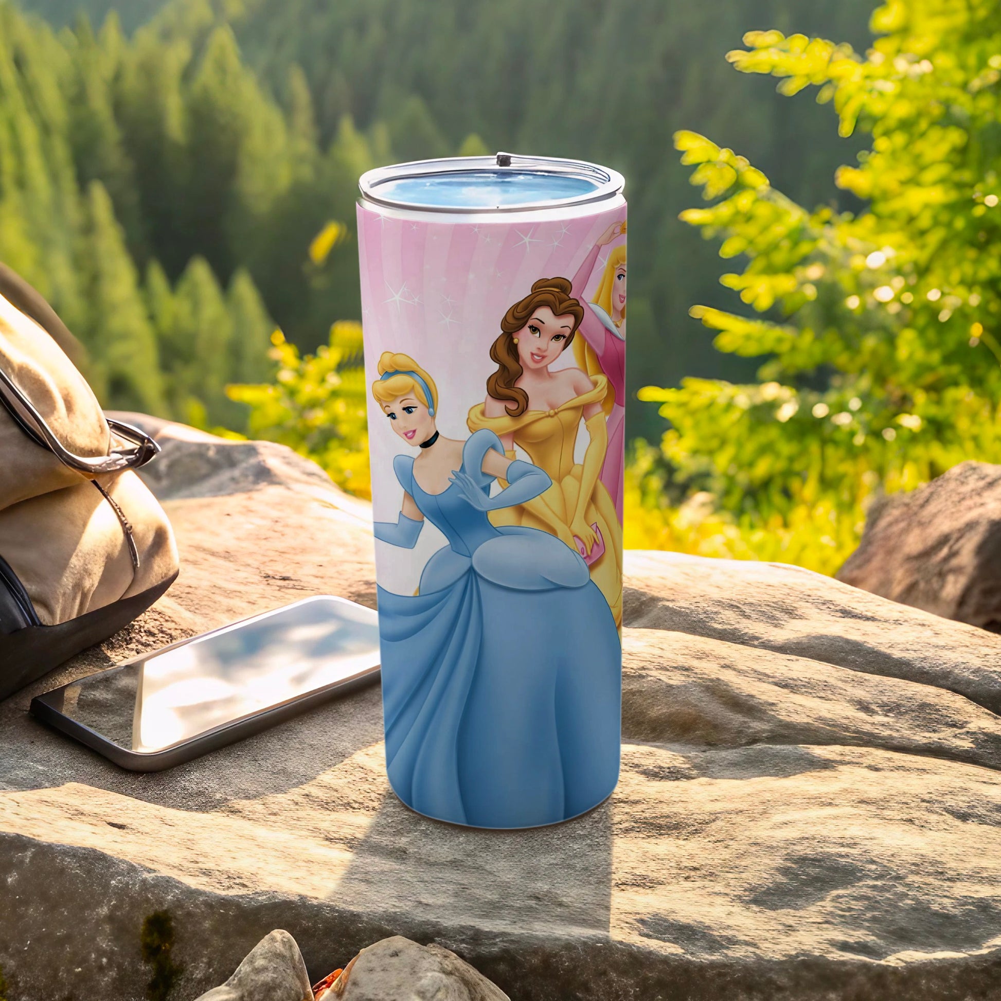 Disney Princesses Travel Tumbler Colorful Insulated Cup