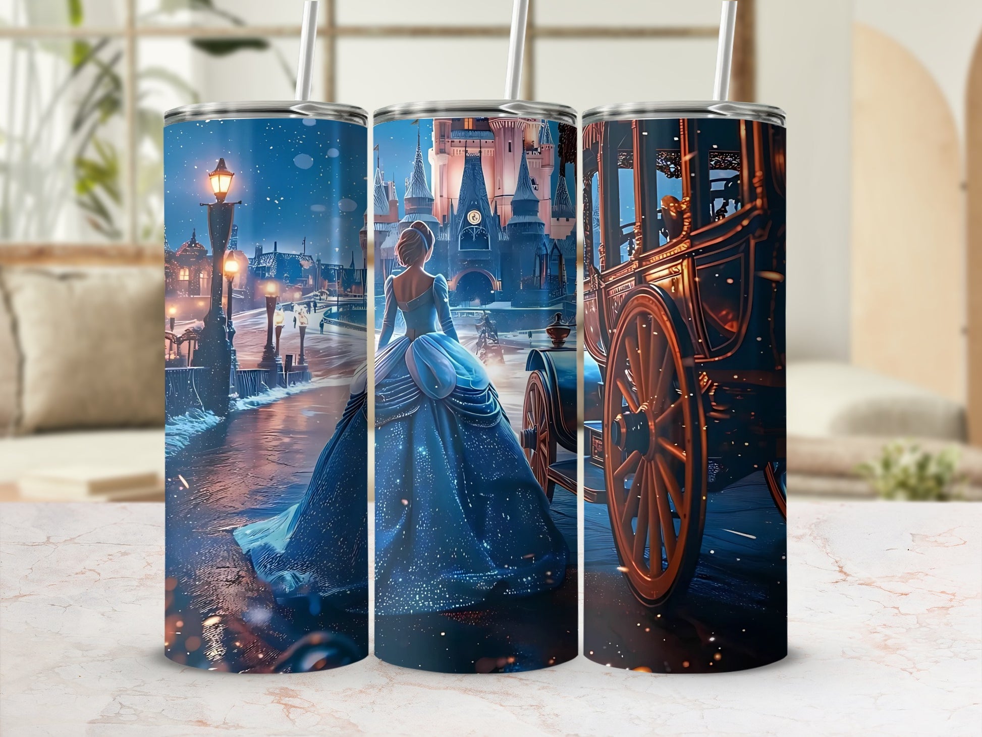 Fairytale Princess Scene Insulated Tumbler Cup