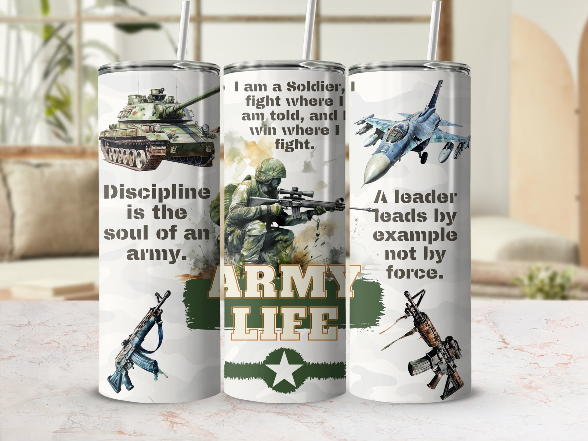 Army Life Soldier Fighter Jet Tank Tumbler product type
