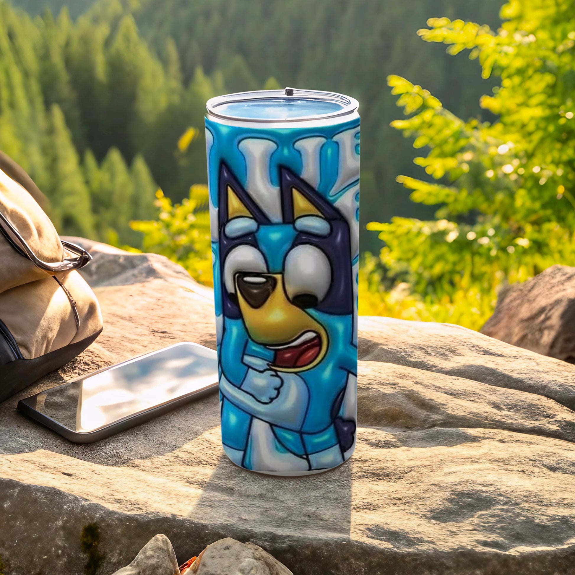 Bluey Dog Cartoon Excited Face Tumbler product type