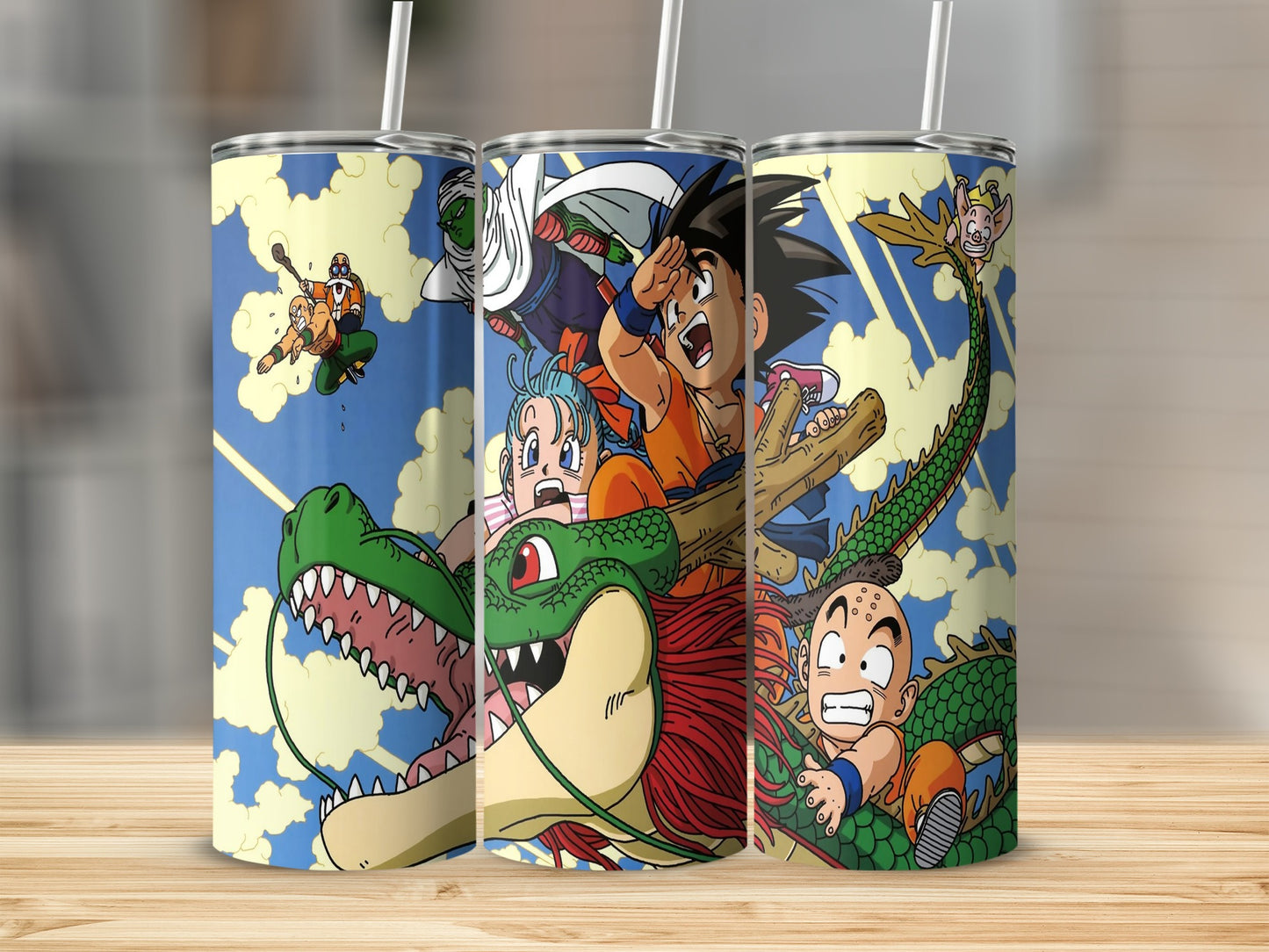 Dragon Adventure Characters Stainless Steel Tumbler