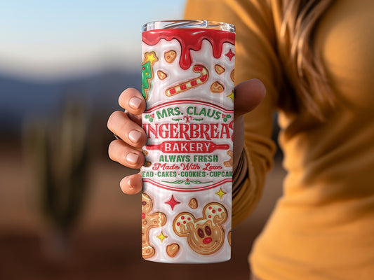 Mrs Claus Gingerbread Bakery Always Fresh Tumbler
