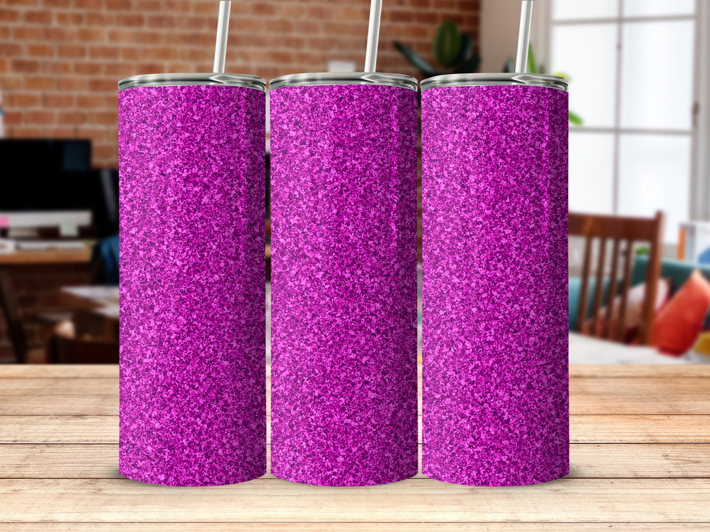 Vibrant Purple Glitzy Tumbler Product for Everyday Use
