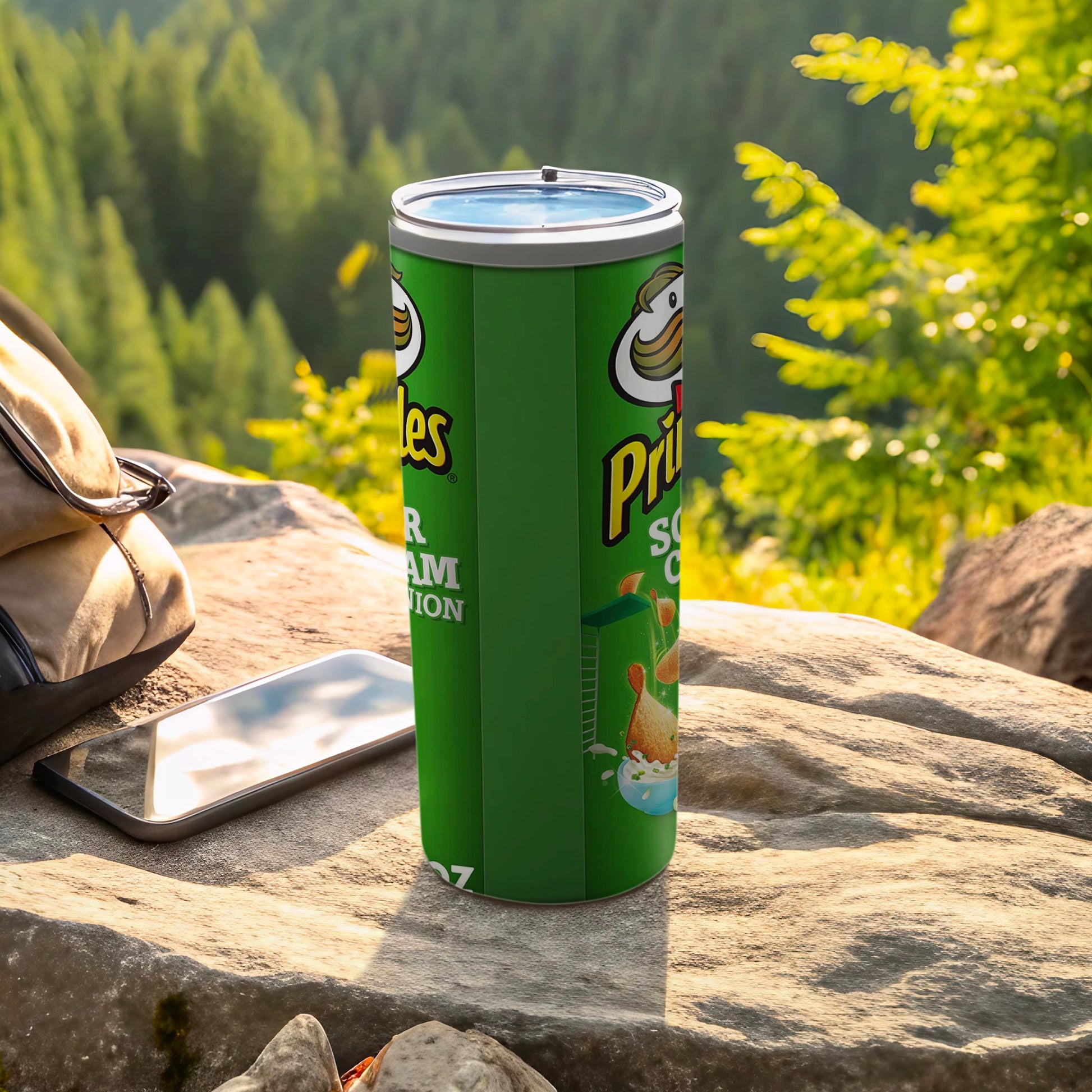 Pringles Sour Cream Onion Themed Green Tumbler product type