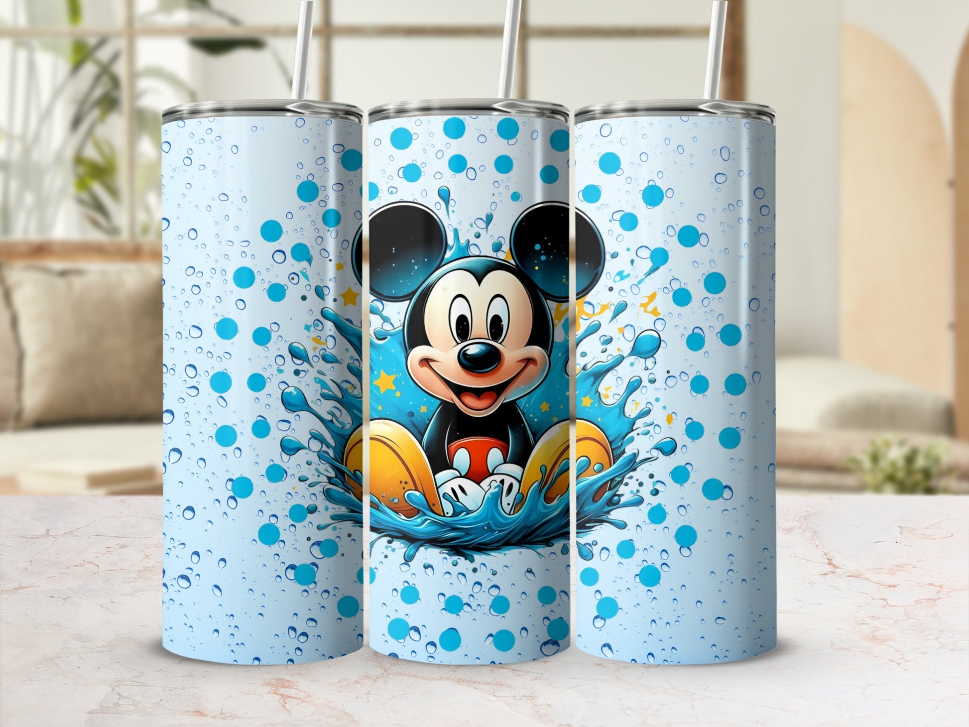 Cute Mouse Splash Art Tall Stainless Steel Tumbler