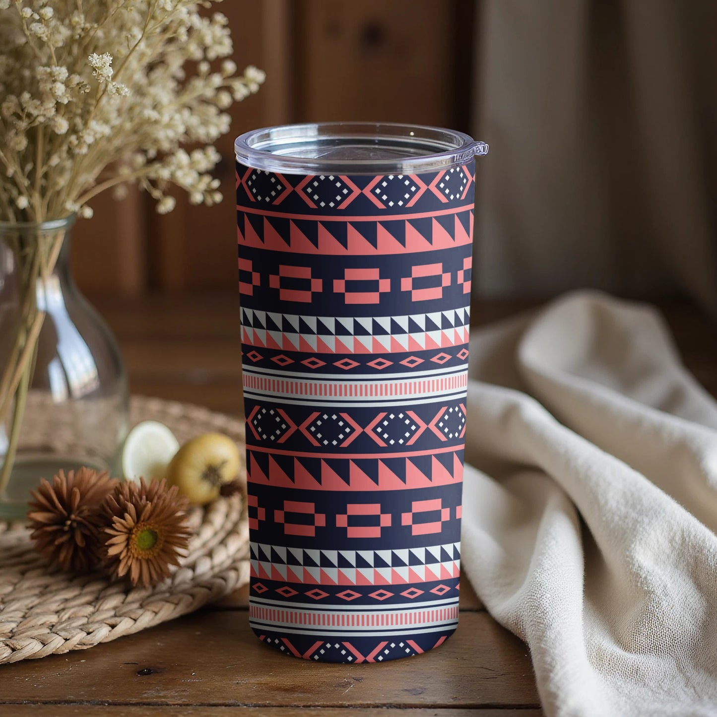 Geometric Pattern Insulated Travel Mug Product
