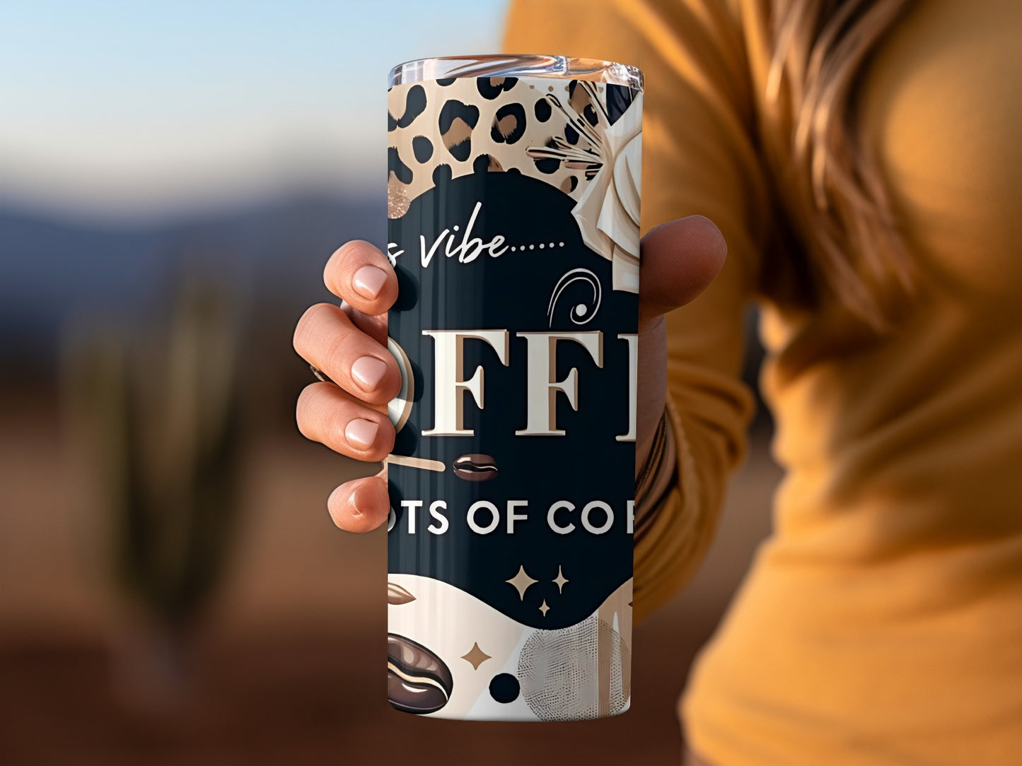 Coffee Vibes Aesthetic Design Travel Mug for Everyday Use