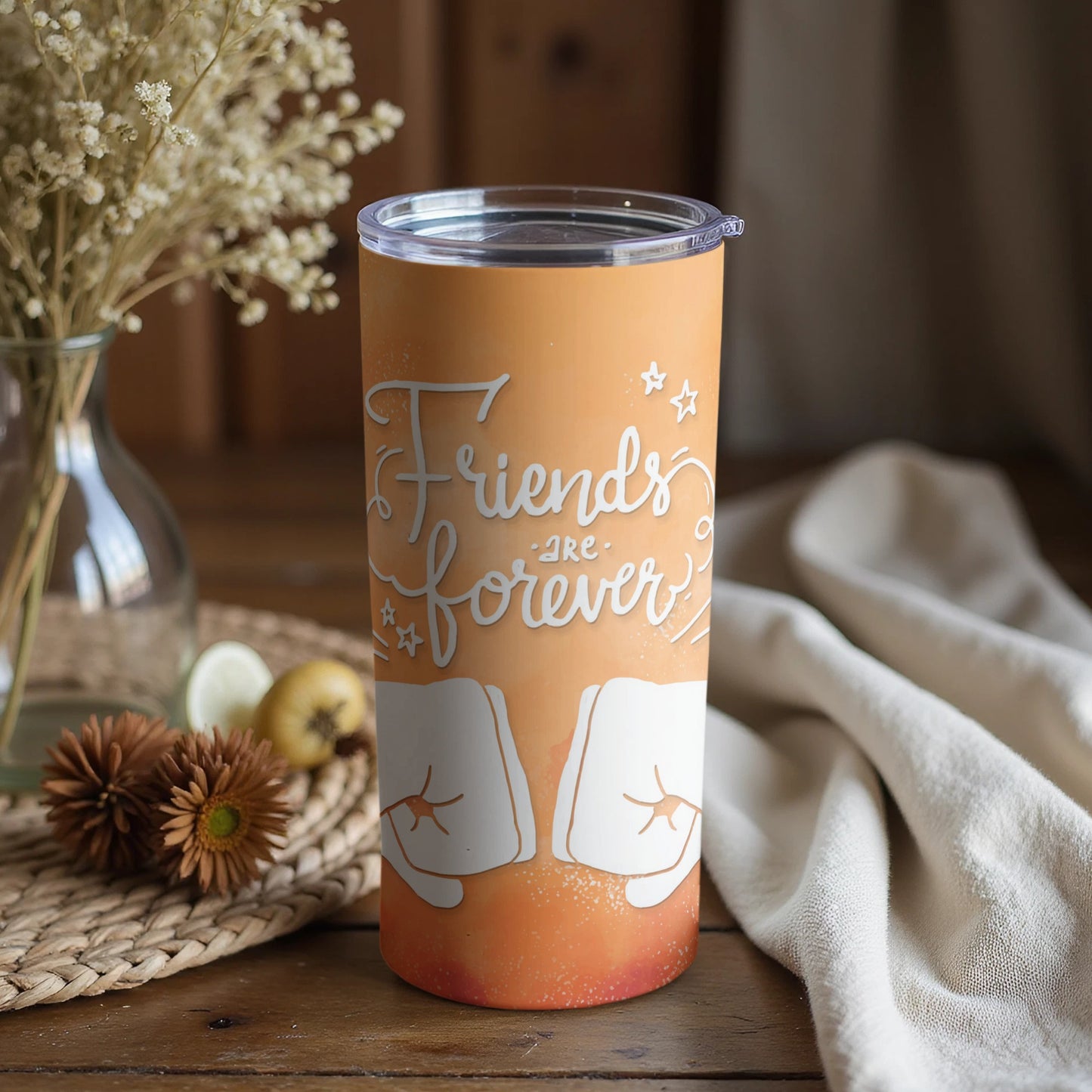 Friends Are Forever Insulated Tumbler with Lid
