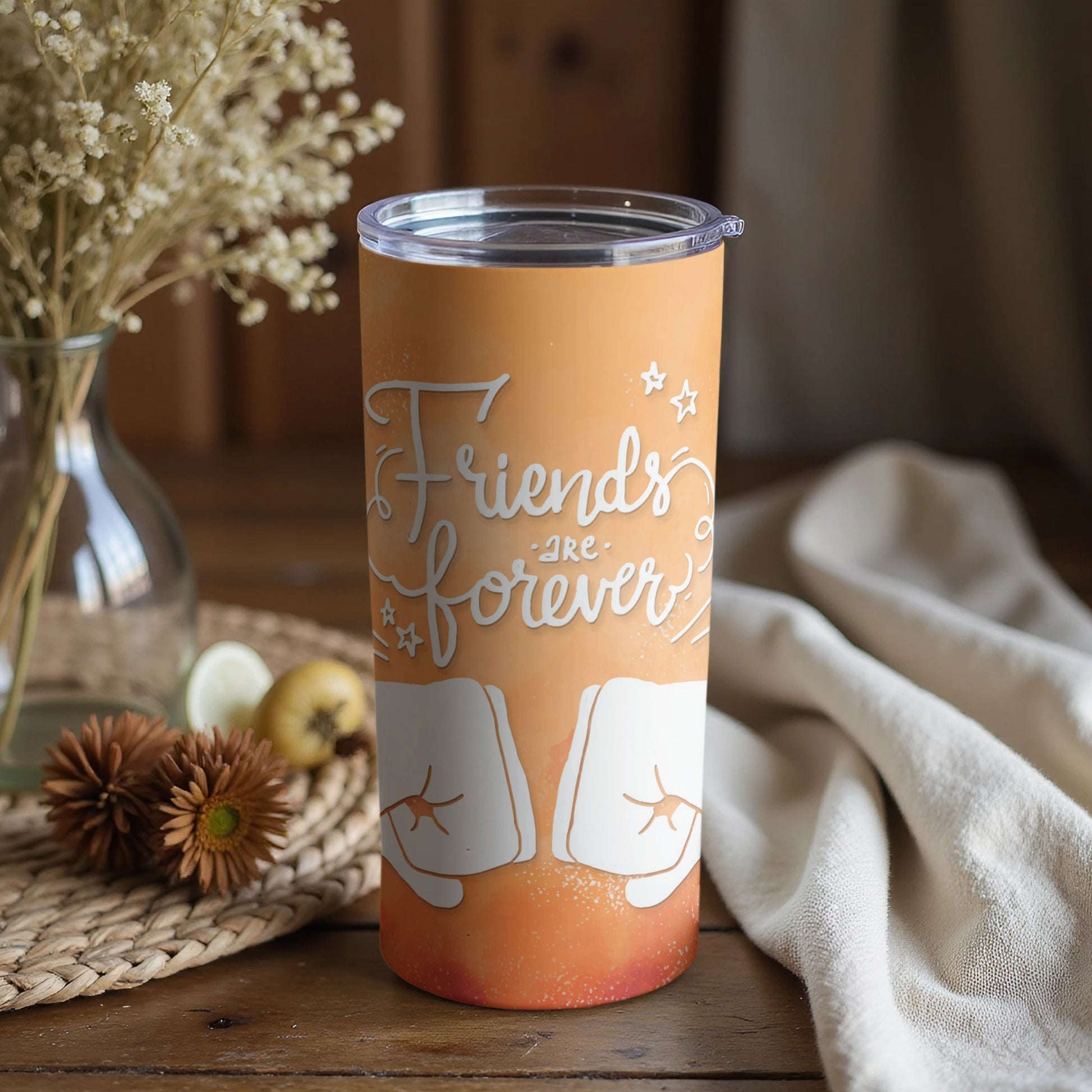 Friends Are Forever Insulated Tumbler with Lid