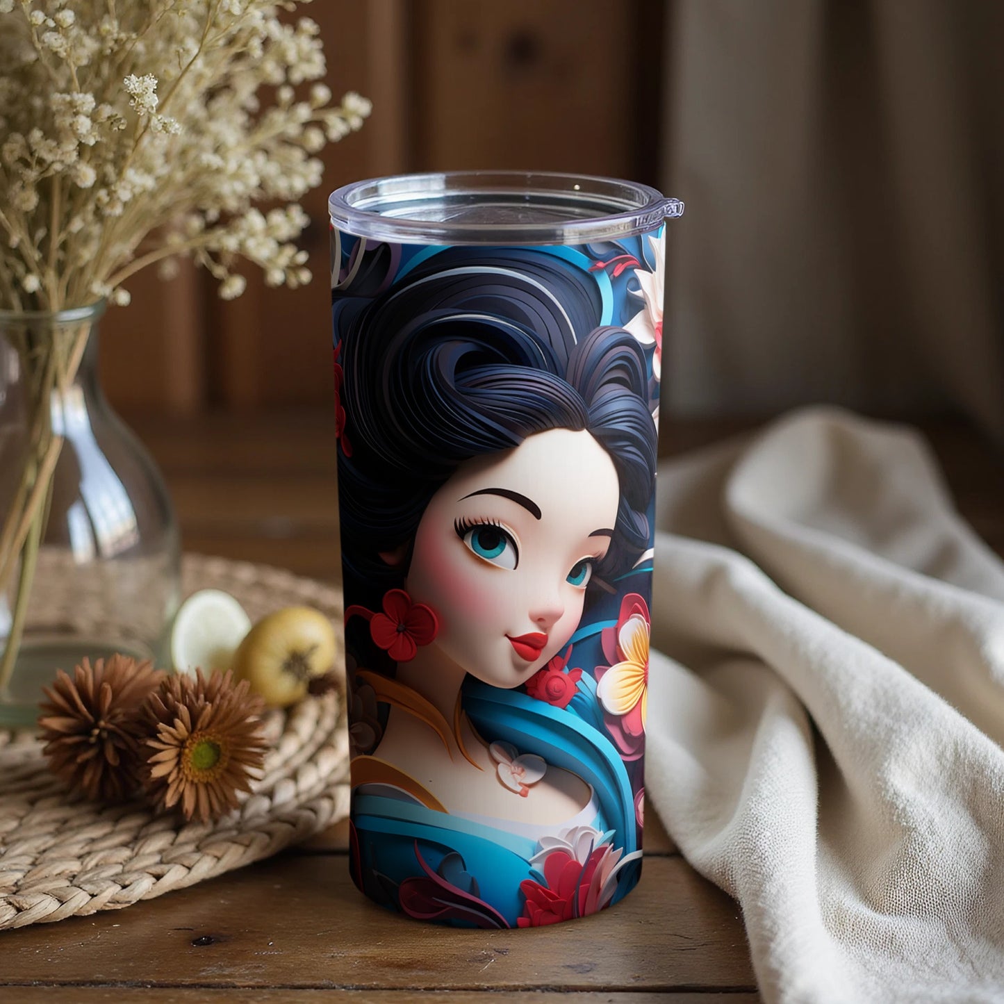Floral Beauty Design Drinkware for Everyday Use