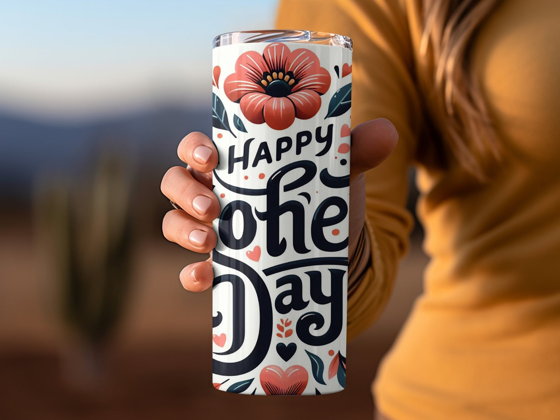 Happy Mother's Day Floral Design Insulated Tumbler