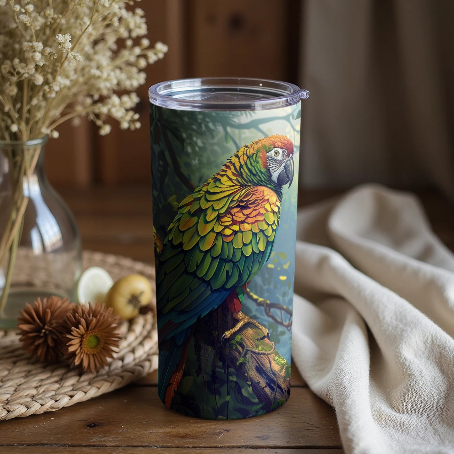 Vibrant Tropical Parrot Art Beverage Tumbler product type

parrot
tropical
bird art
jungle theme
colorful design
tumbler
beverage holder
drinkware
animal print
exotic bird
vibrant artwork
nature inspired
gift idea
travel mug
outdoor gear
hydration
unique design
rainbow parrot
forest motif
wildlife art