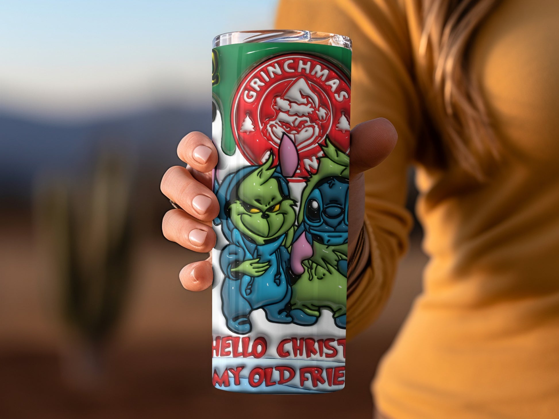 Grinchmas Hello Christmas My Old Friend Funny Tumbler