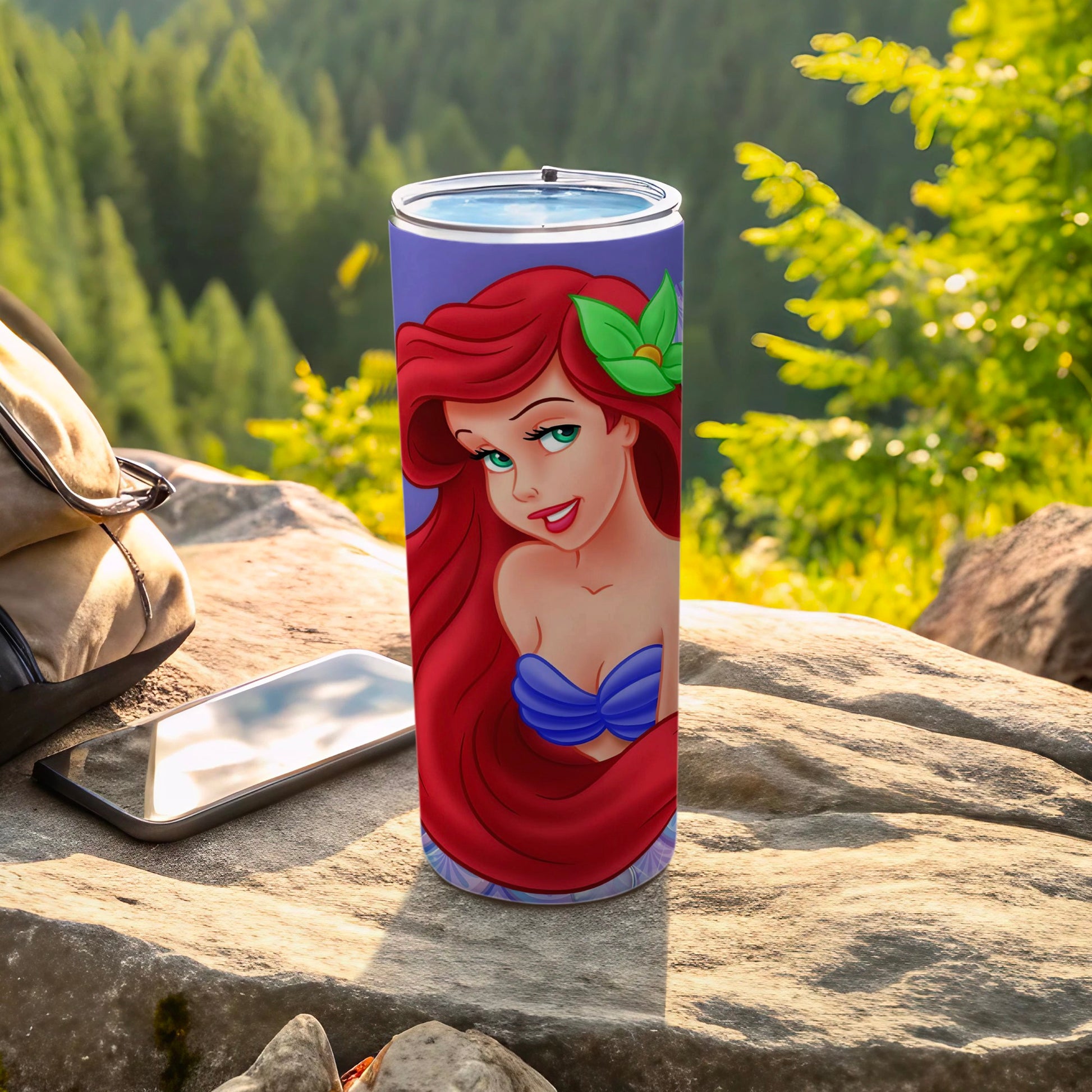 Little Mermaid Illustrated Travel Tumbler for Outdoor Fun