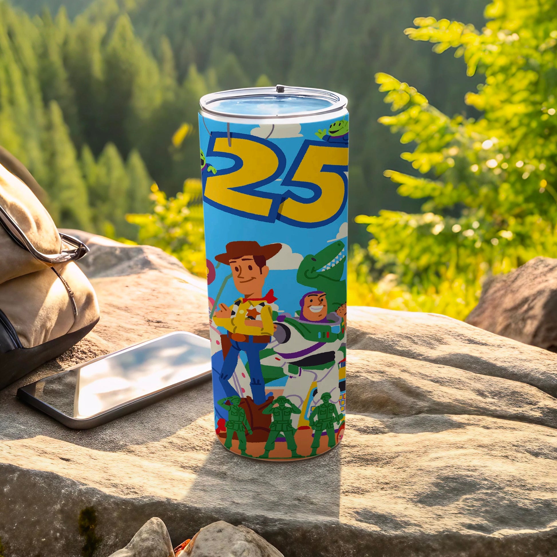 Colorful Animated Characters and 25 Detail Tumbler