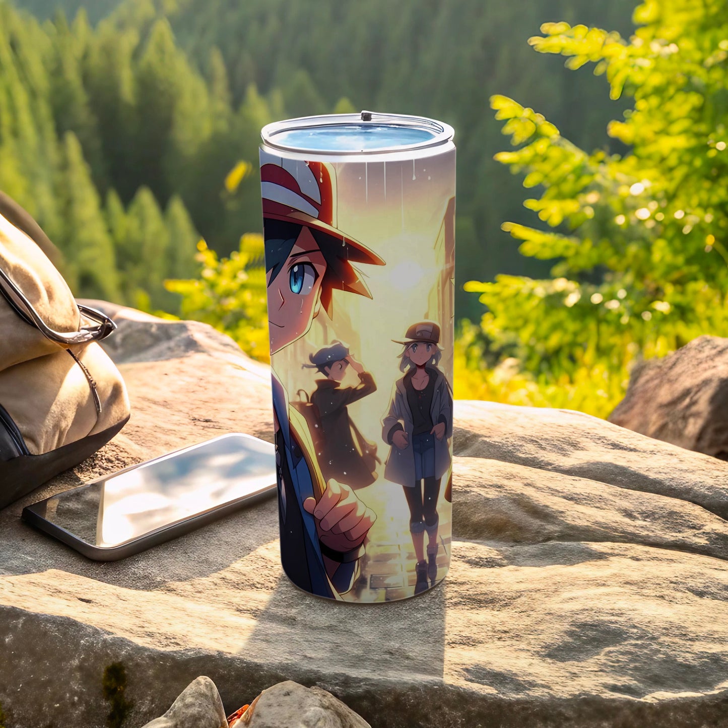 Anime Character Design Outdoor Travel Tumbler
