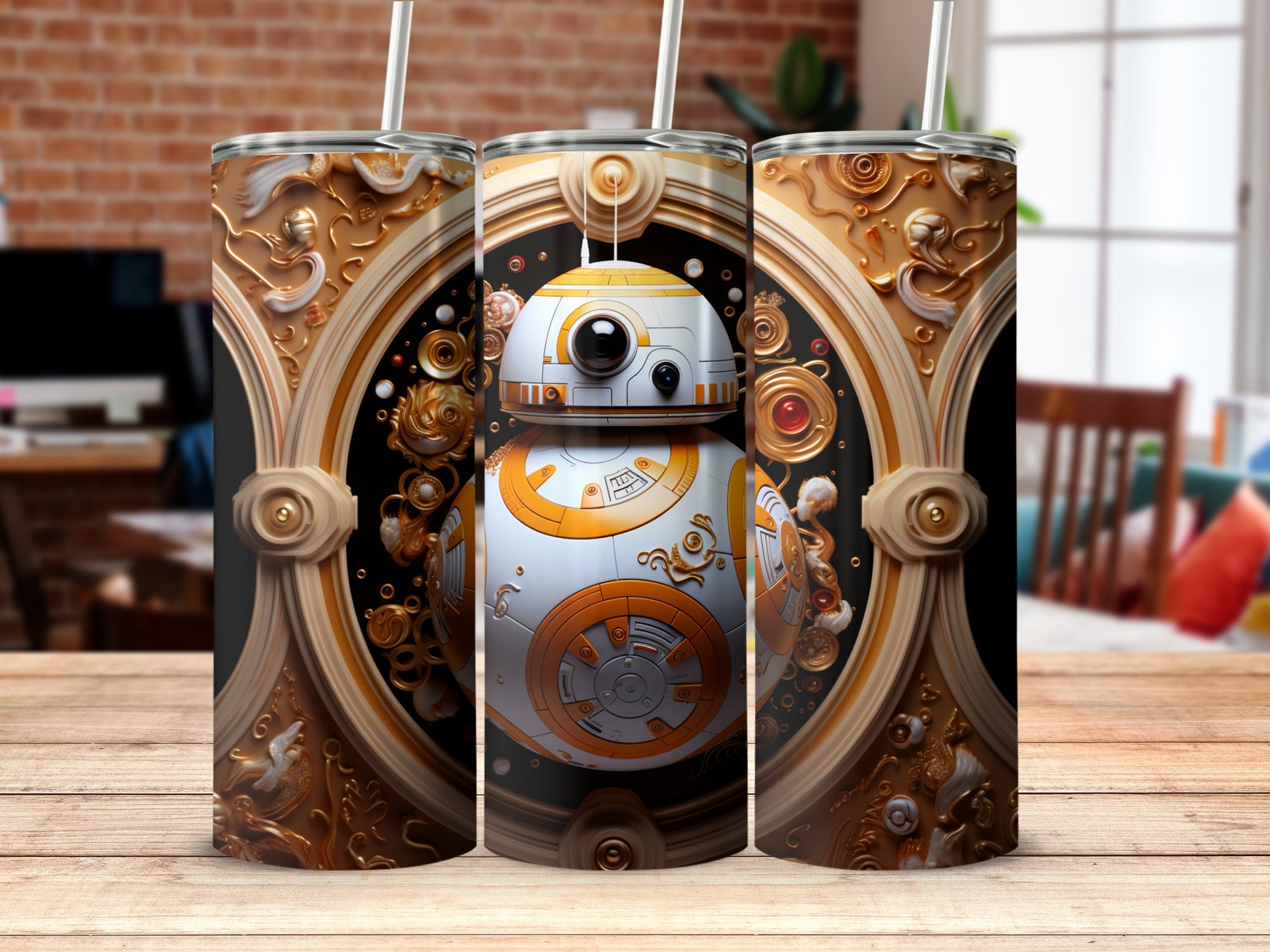 Steampunk Robot Design Insulated Tumbler Product