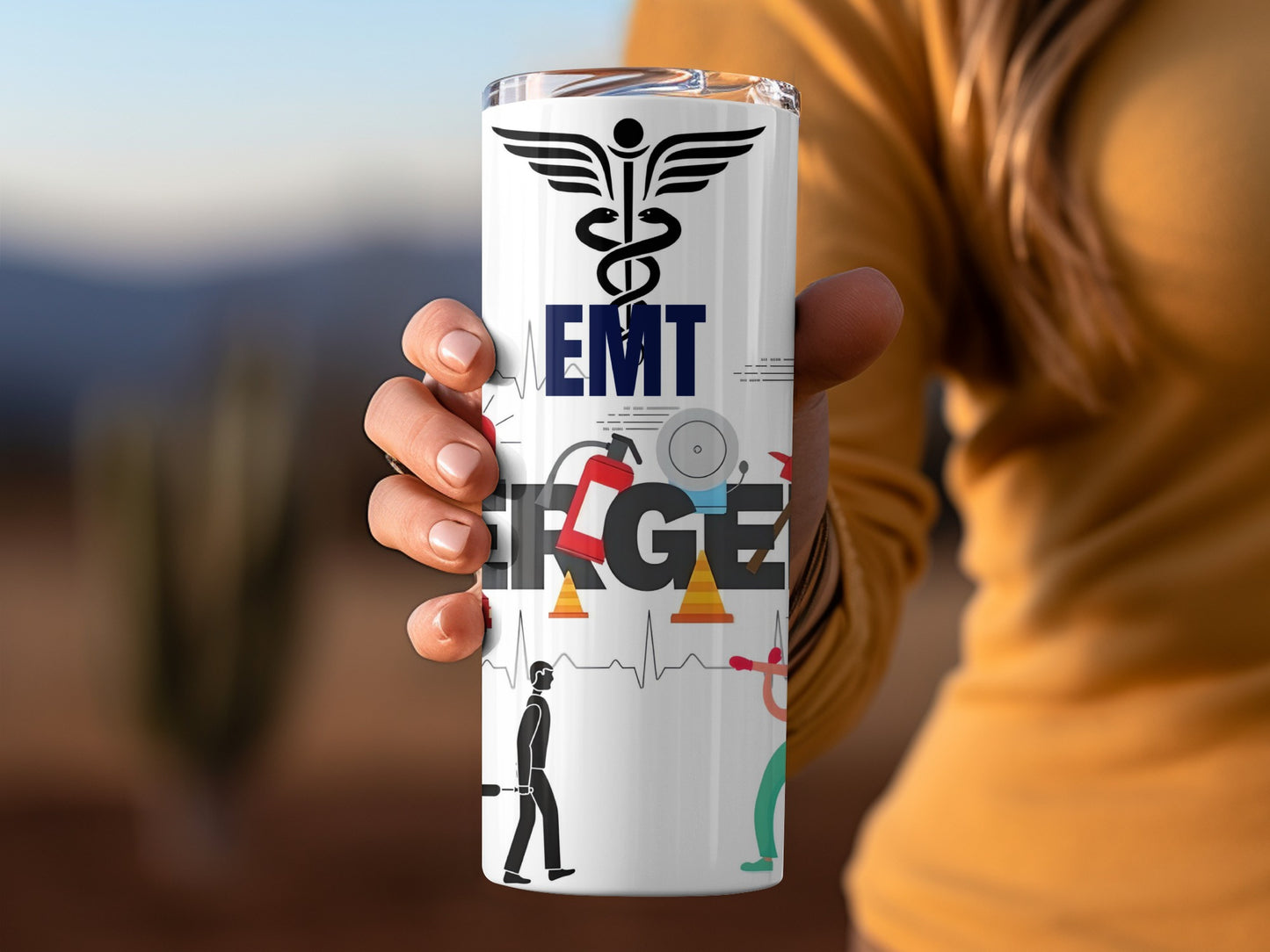 EMT ER Nurse Themed Stainless Steel Tumbler