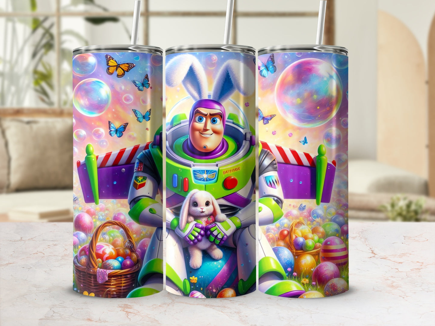 Buzz Lightyear Easter Bunny Eggs Butterflies Colorful product type