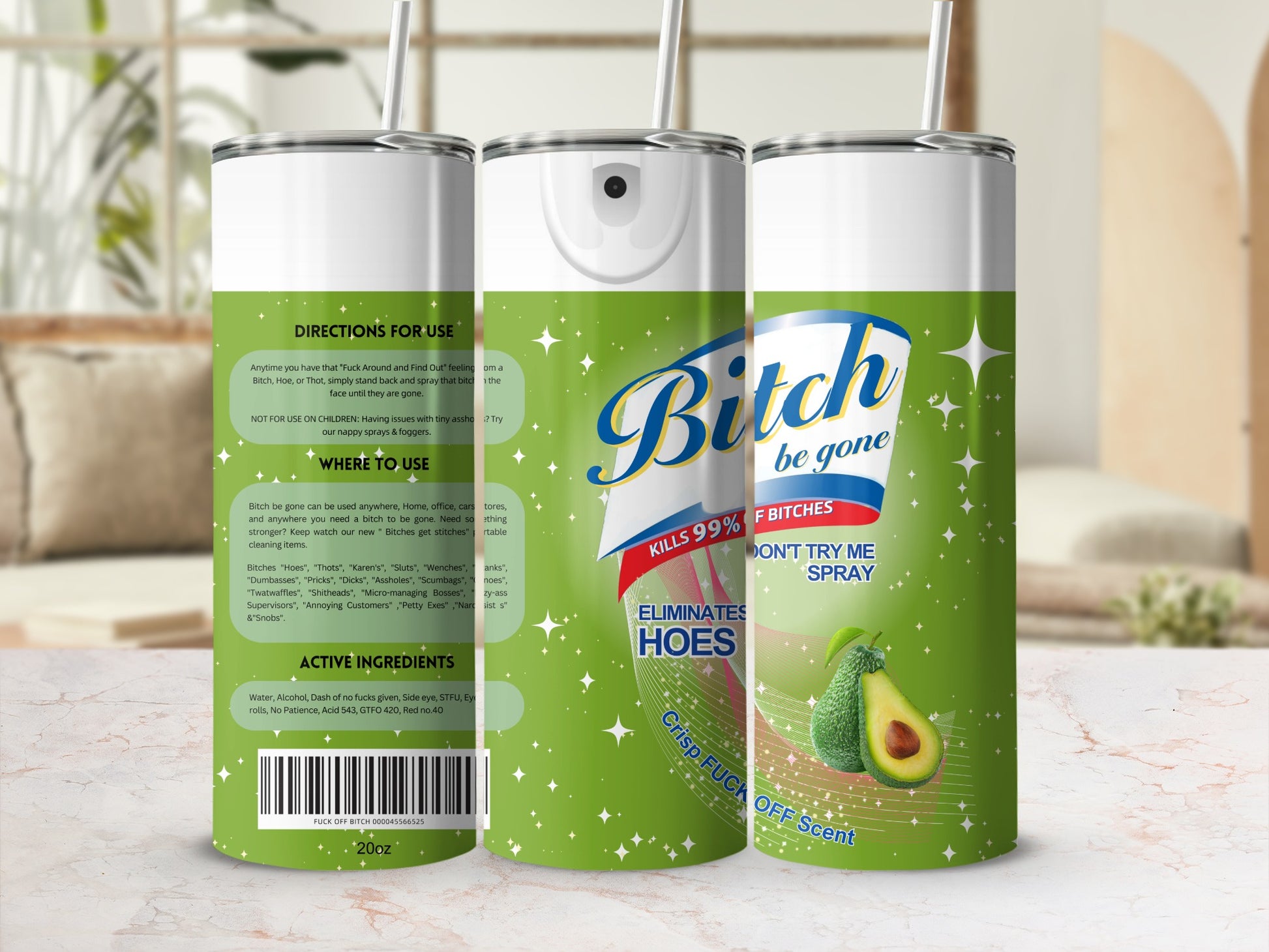 Bitch Be Gone Eliminates Hoes Don't Try Me Spray