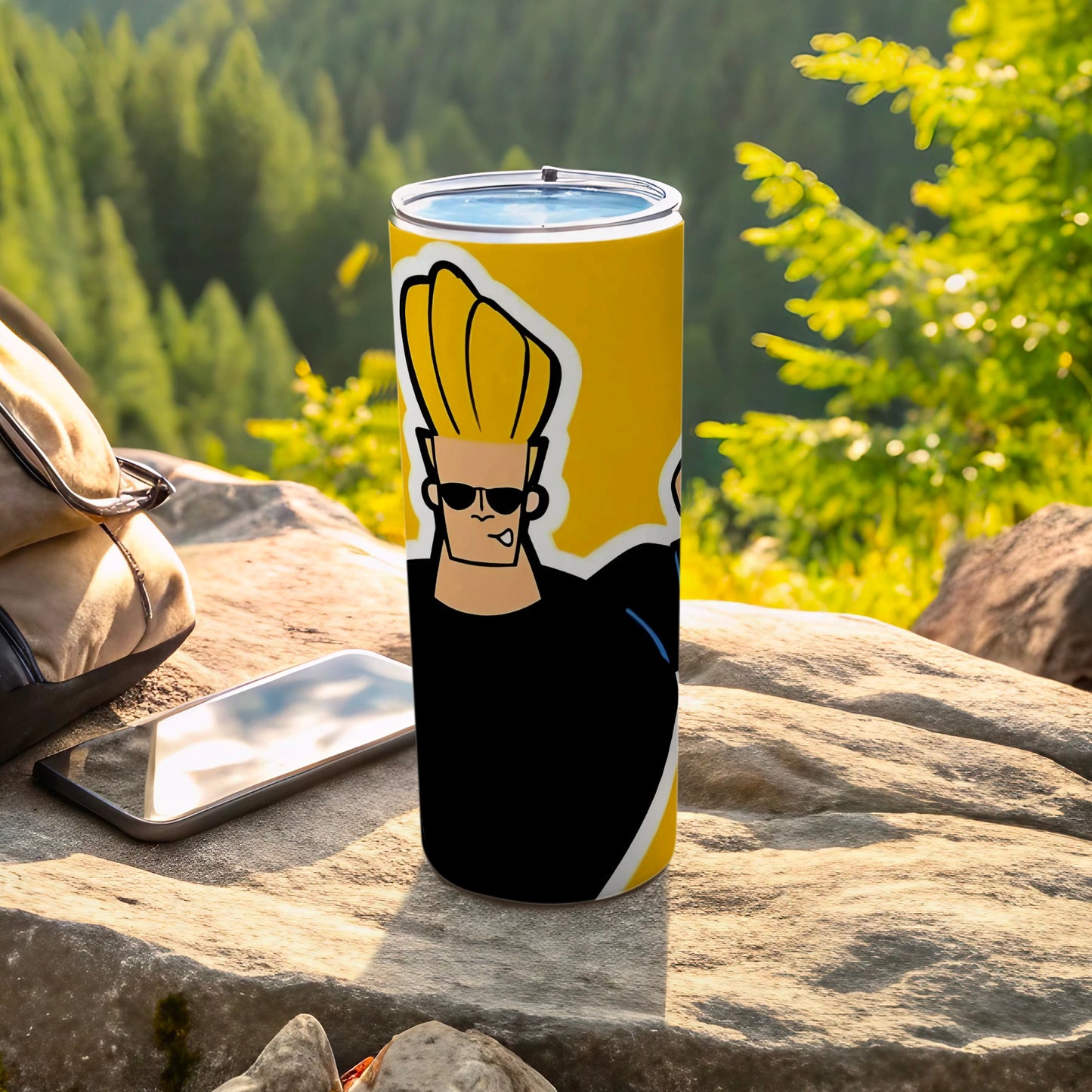 Vibrant Cartoon Character Design Insulated Travel Mug