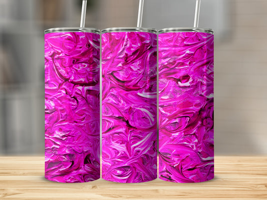 Abstract Pink Swirls Textured Background Image Tumblers