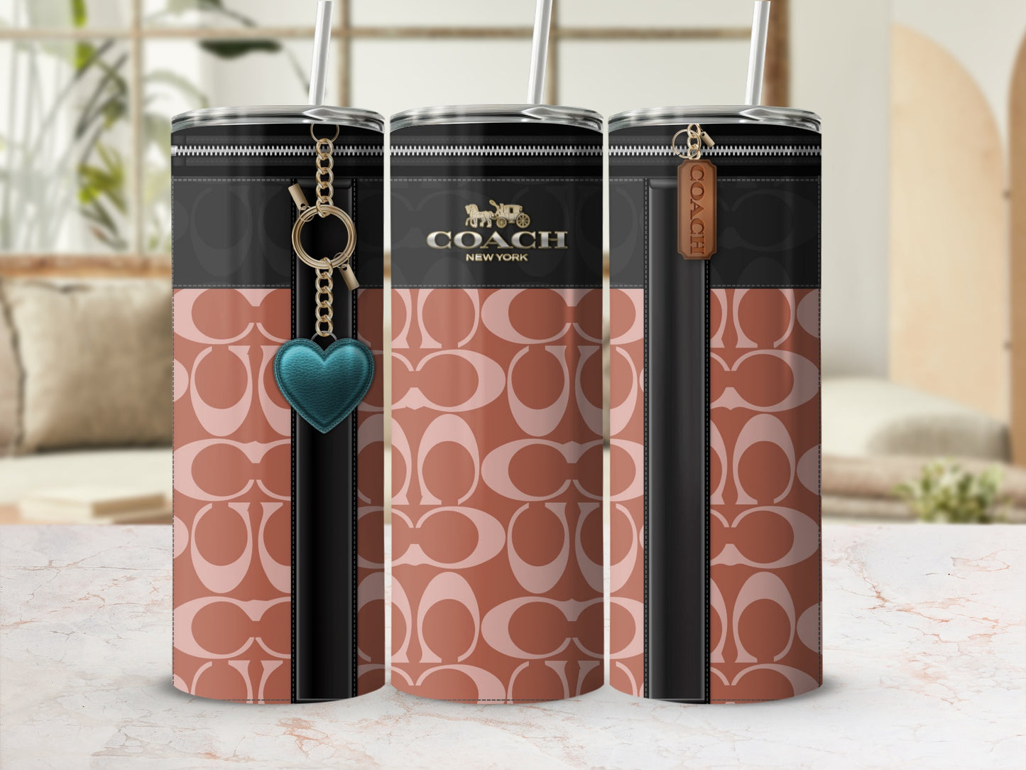 Stylish Coach New York Insulated Tumbler Flask