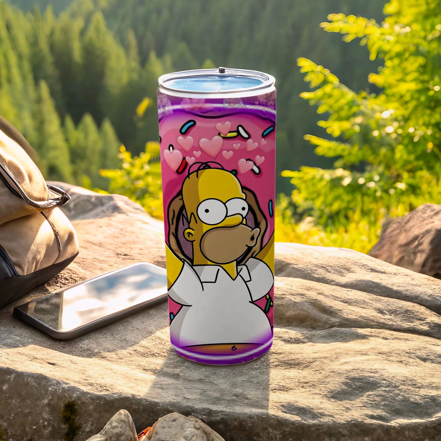 Cartoon Character Heart and Sprinkles Design Tumbler