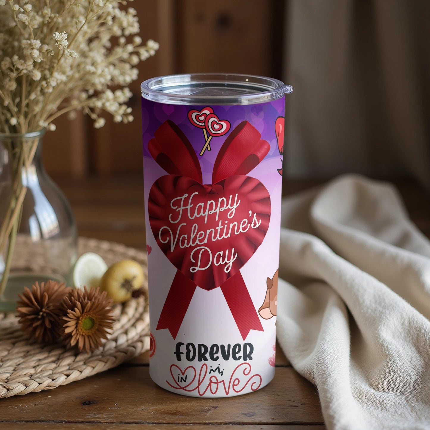 Happy Valentine's Day Forever In Love Tumbler