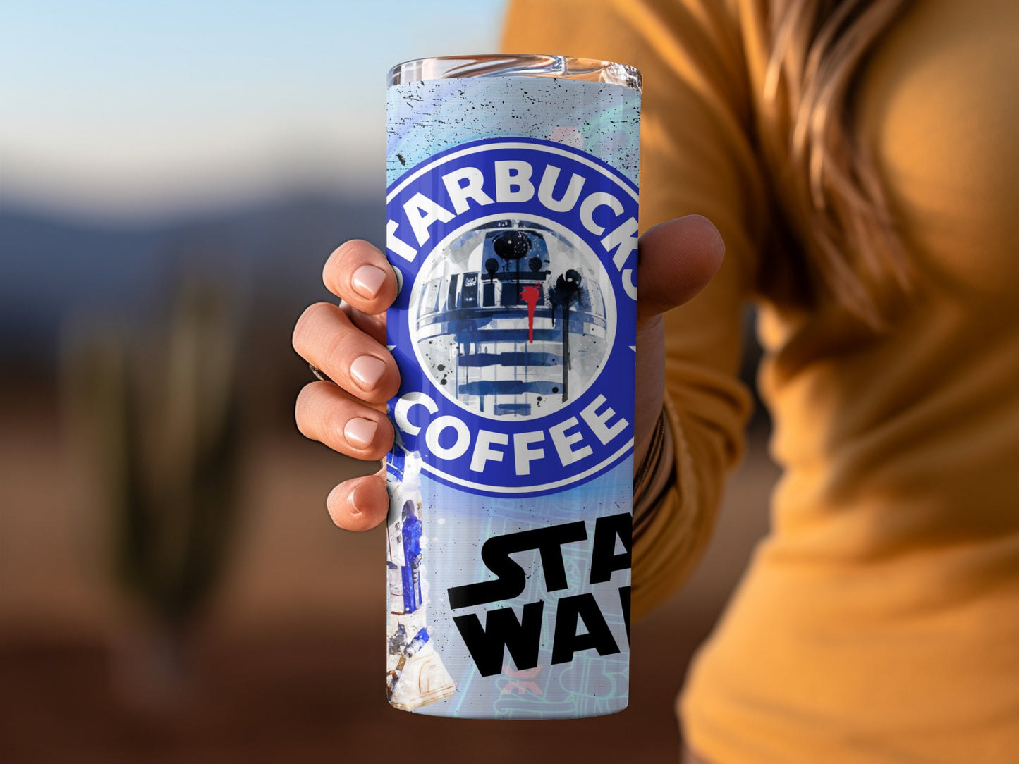 Star Wars and Starbucks Coffee Tumbler Cup Design