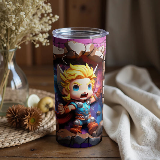 Colorful Animated Character Insulated Tumbler