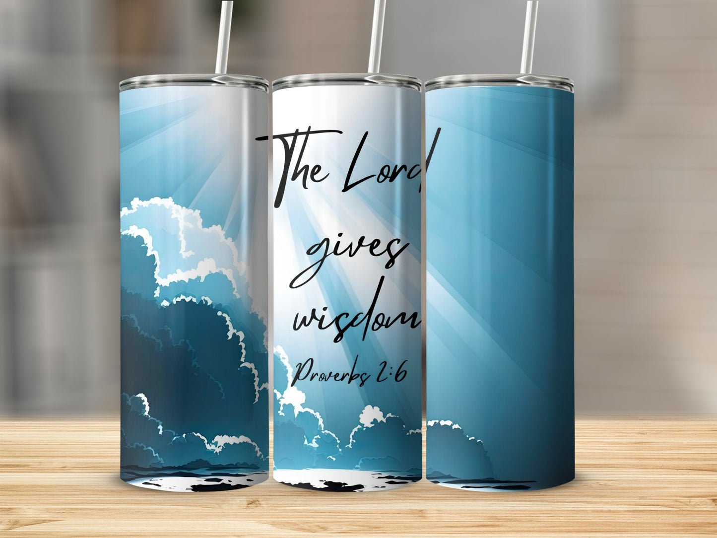 The Lord Gives Wisdom Proverbs 2 6 Inspirational Tumbler