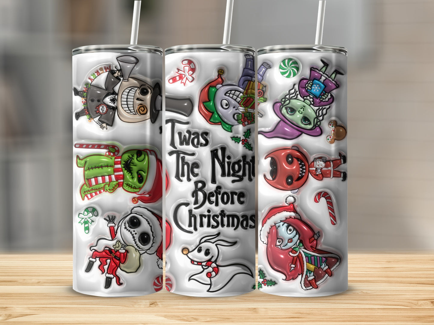 Twas The Night Before Christmas Themed Tumbler