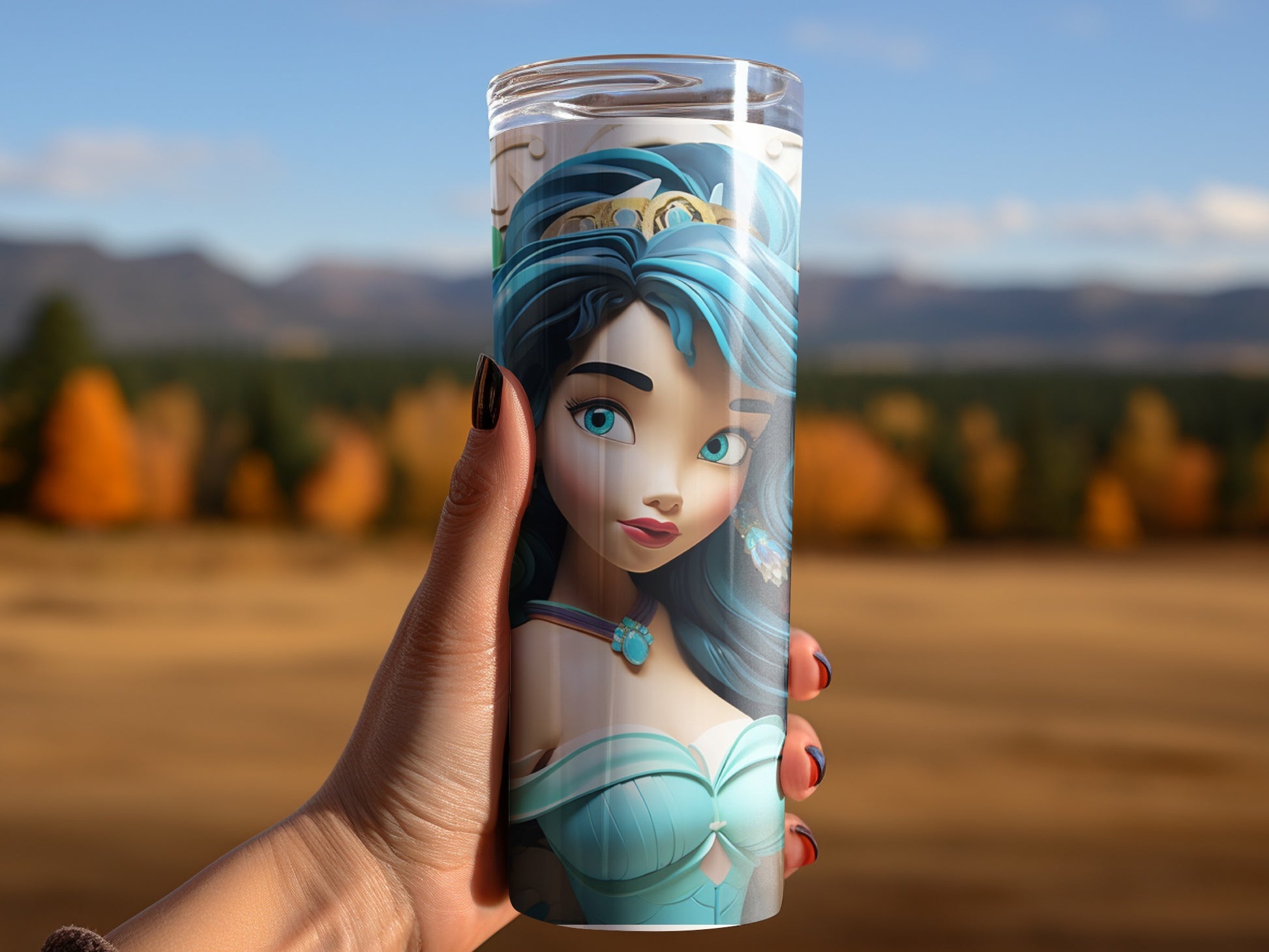 Enchanting Character Design Tumbler for Beverage Lovers