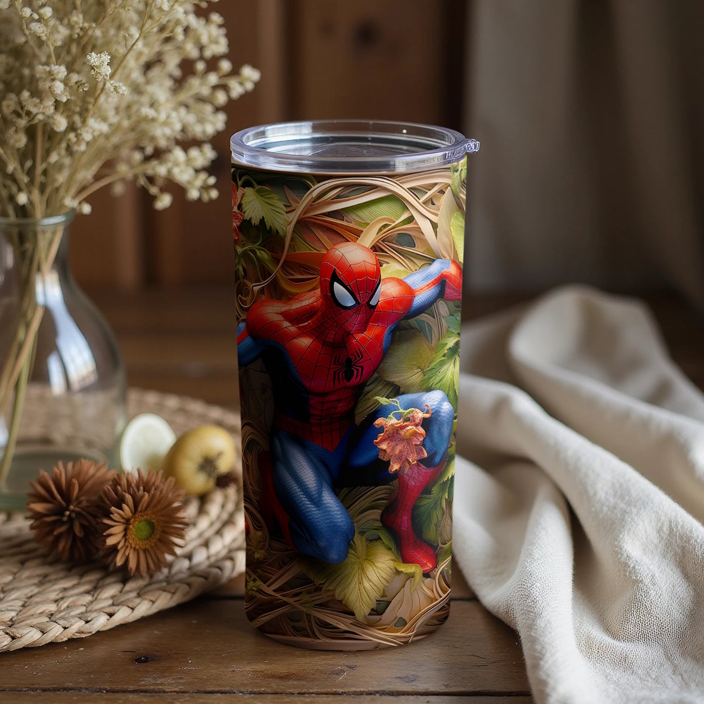 Vibrant Spider-Man Character Tumbler Product