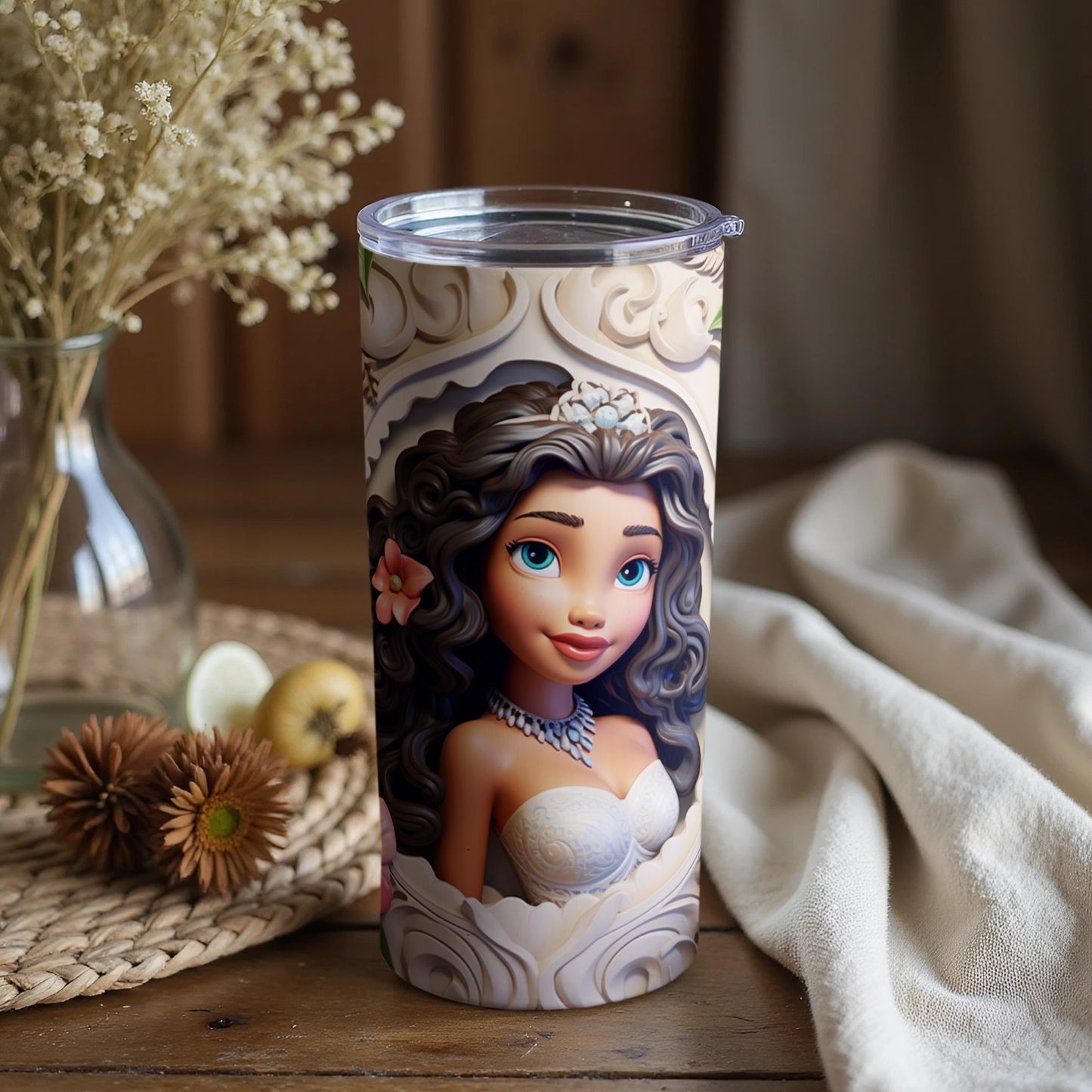 Princess Artwork Travel Tumbler