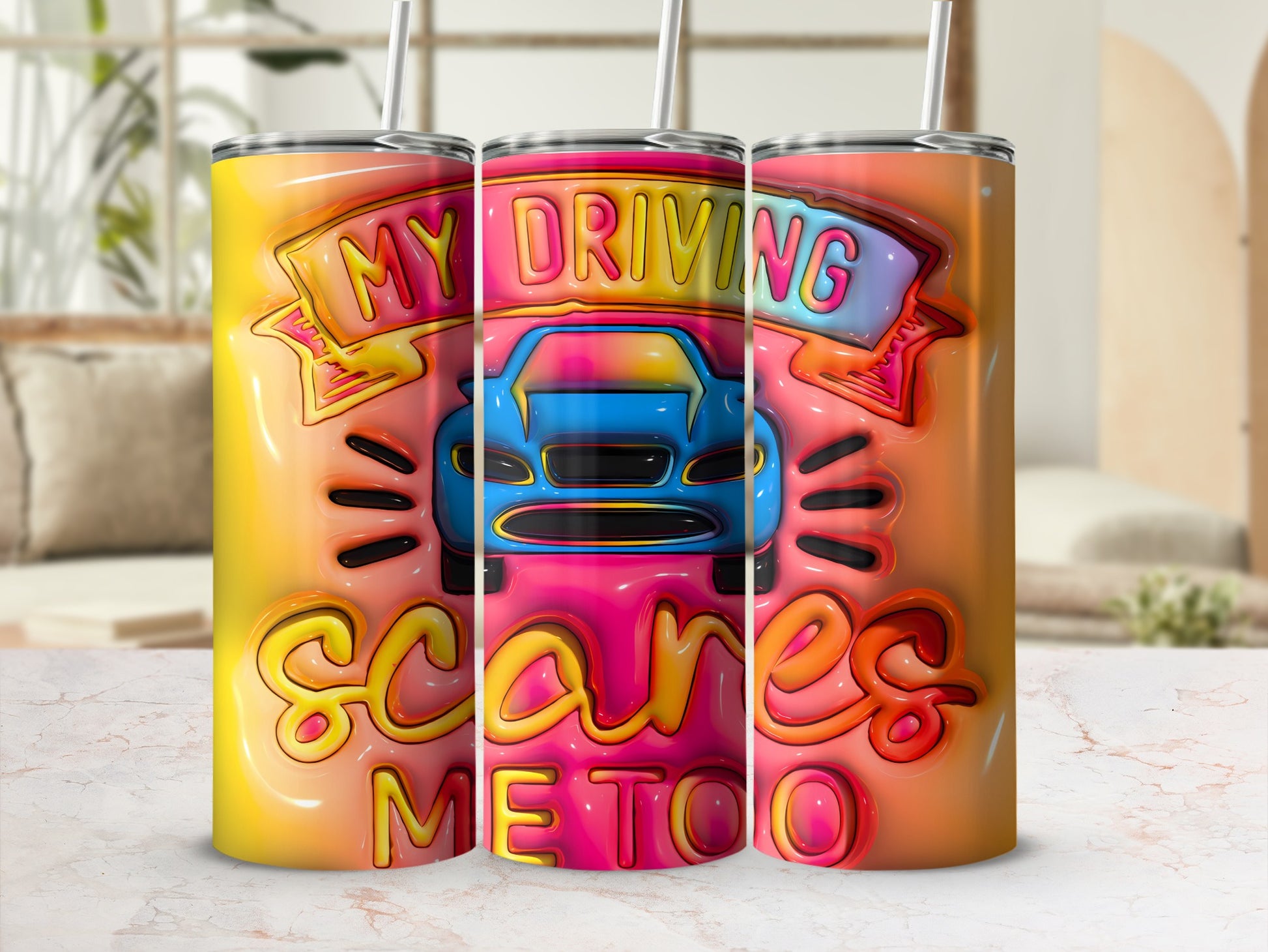 My Driving Scares Me Too Car Graphic product type