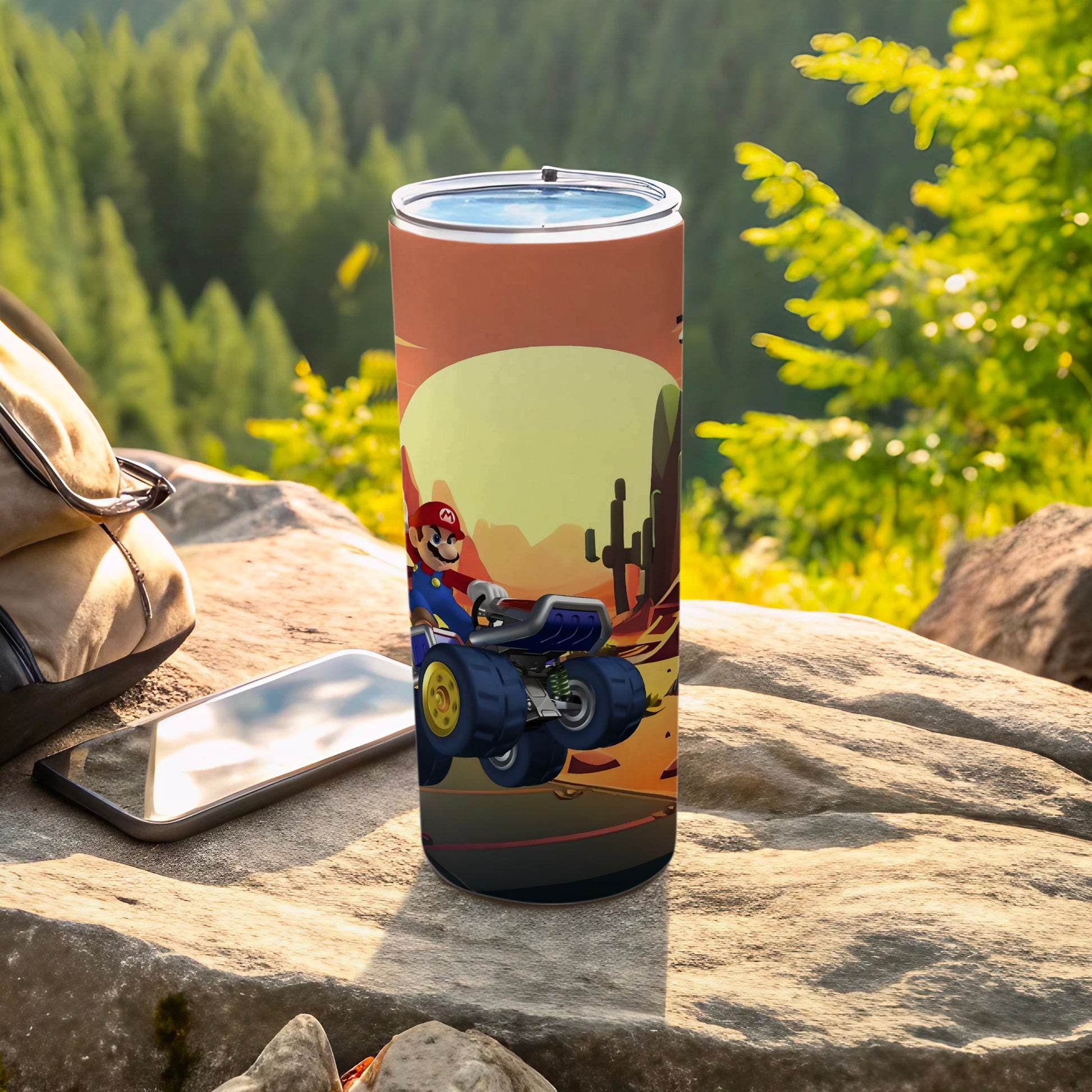 Vibrant Outdoor Adventure Coffee Tumbler