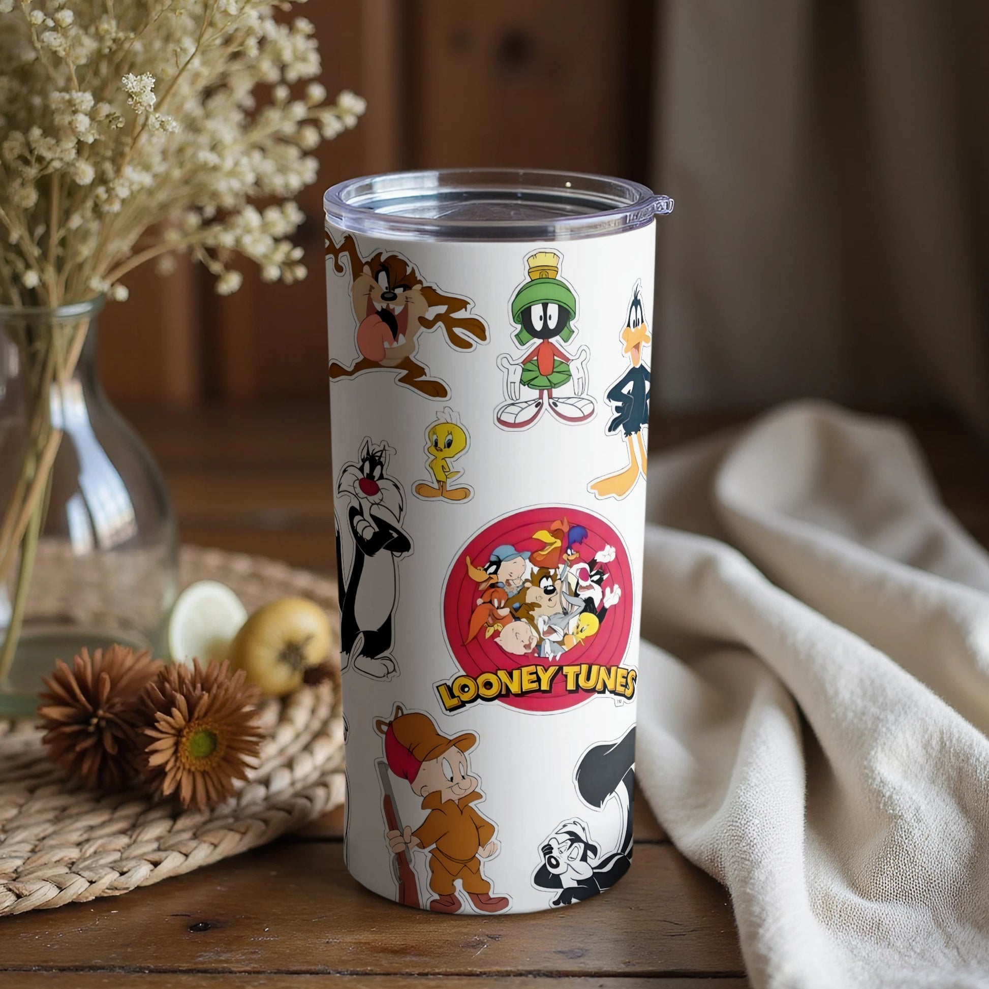 Looney Tunes Cartoon Characters Themed Travel Mug