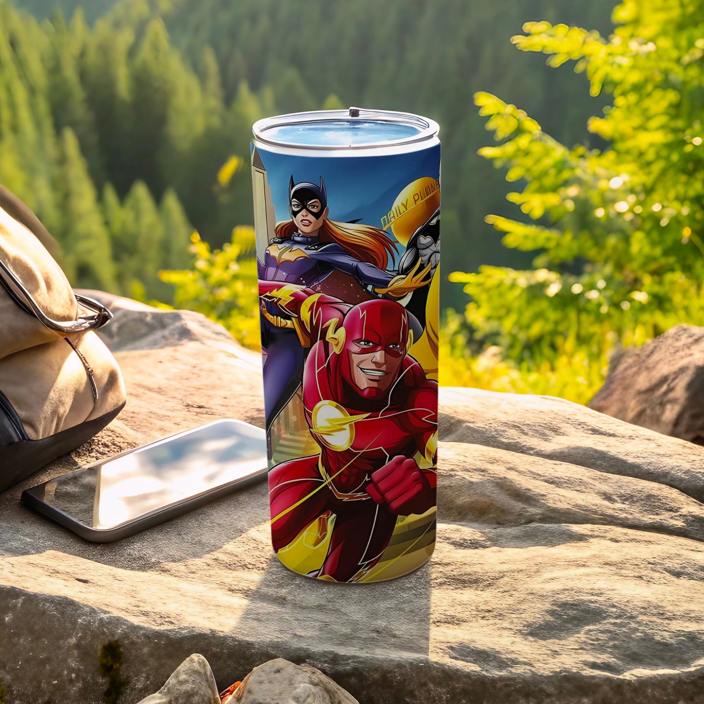 Superhero Travel Tumbler for Outdoor Adventures