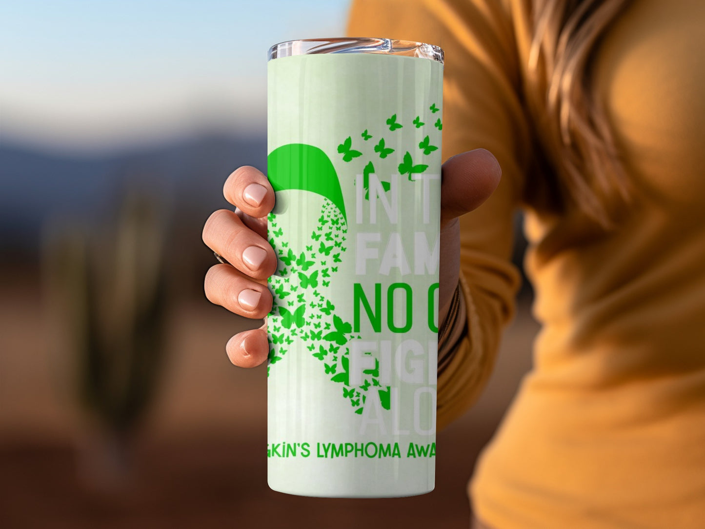 Hodgkin's Lymphoma Awareness Inspirational Mug