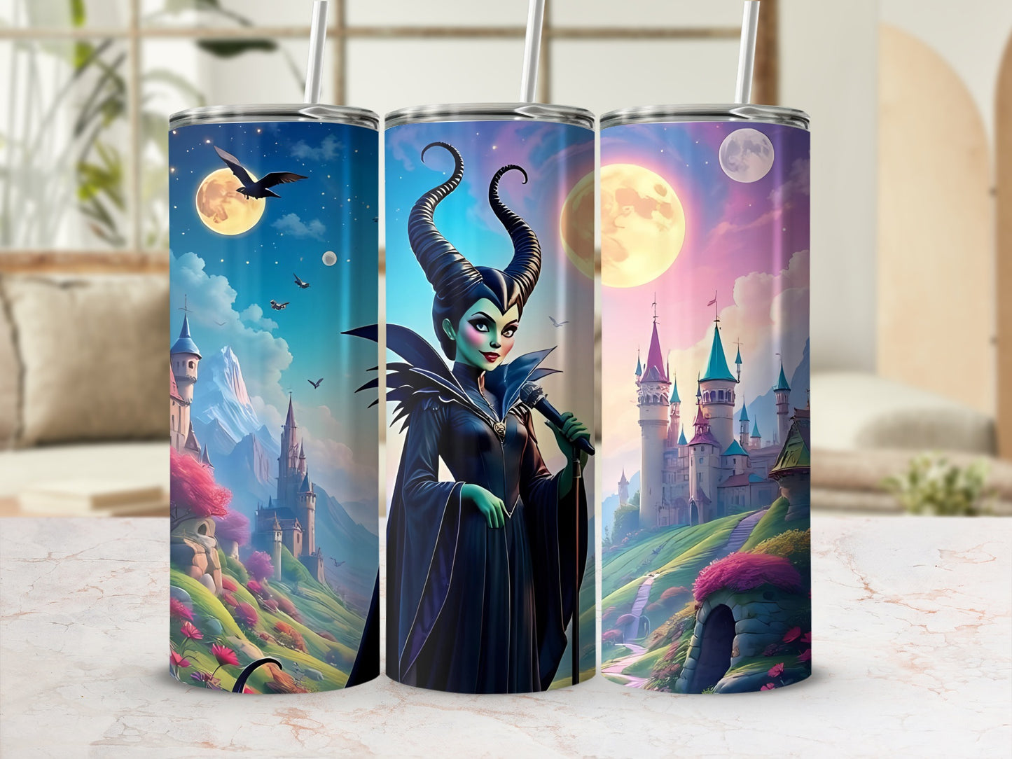 Enchanting Fantasy Castle Scene Travel Mug