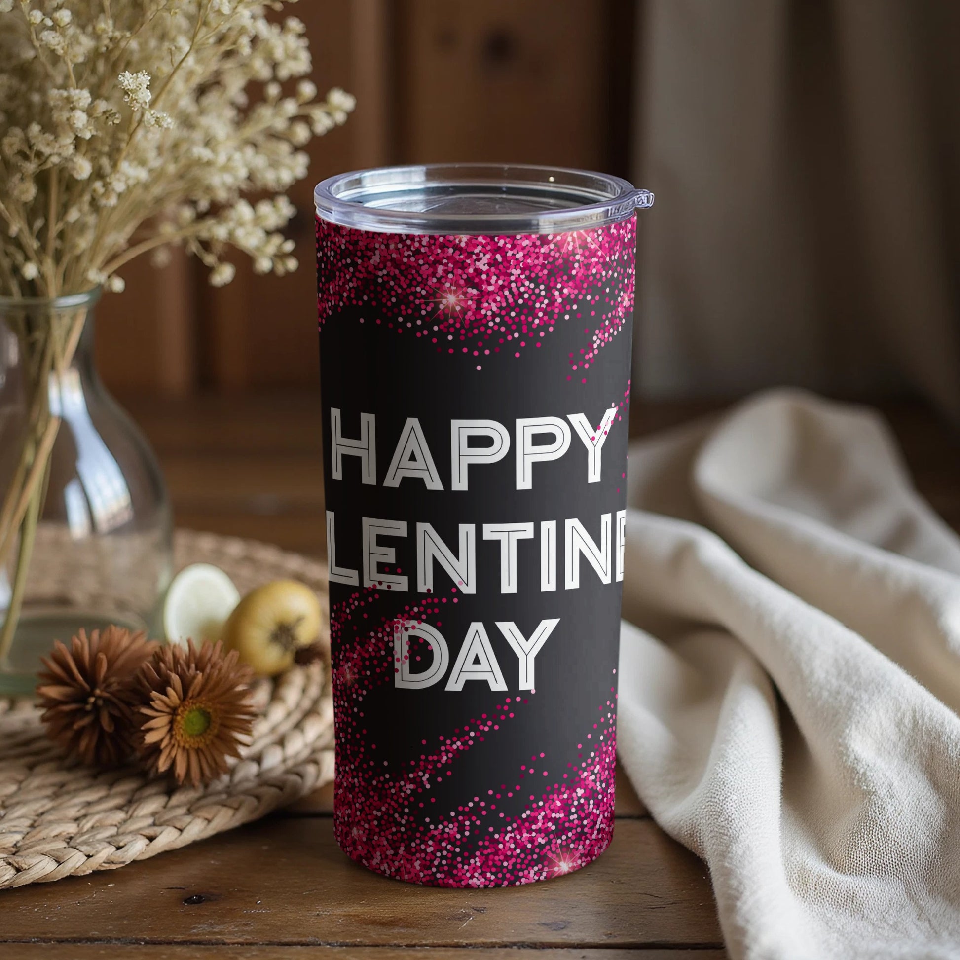 Festive Happy Lentines Day Themed Tumbler Product