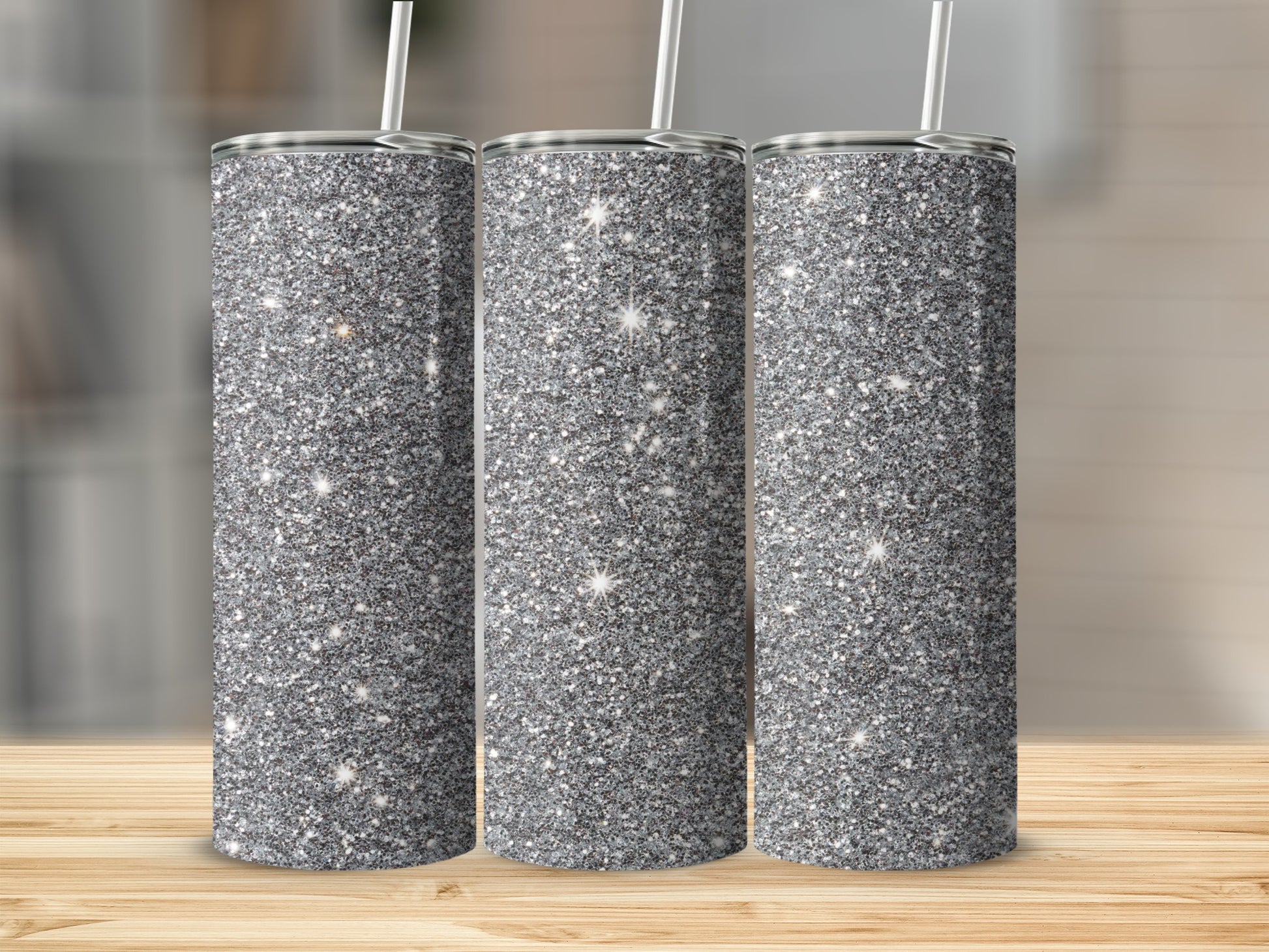 Sparkling Glitter Effect Tumblers for Stylish Drinkware