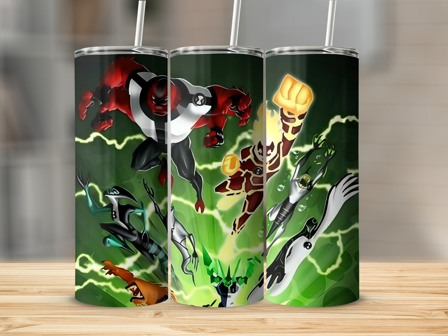 Vibrant Colorful Characters Themed Tumblers for Kids