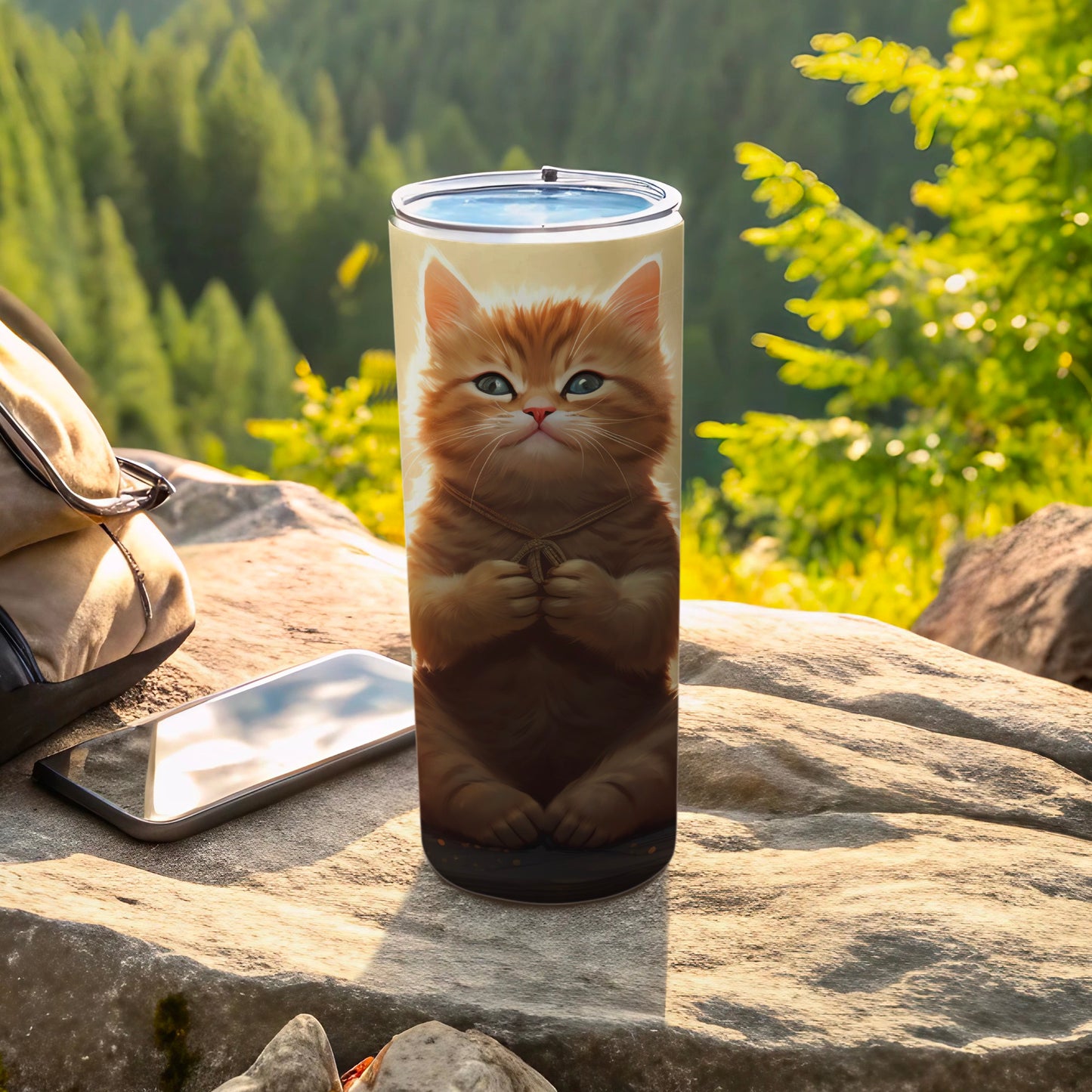 Adorable Orange Kitten Meditating Tumbler product type
Tumbler
Travel Mug
Cute Cat
Orange Cat
Kitten
Meditating Cat
Cat Lover
Pet Lover
Drinkware
Insulated Tumbler
Zen Cat
Unique Design
Gift Idea
Coffee Tumbler
Tea Tumbler
Animal Print
Feline Friend
Cartoon Cat
Outdoors Theme
Hydration Bottle