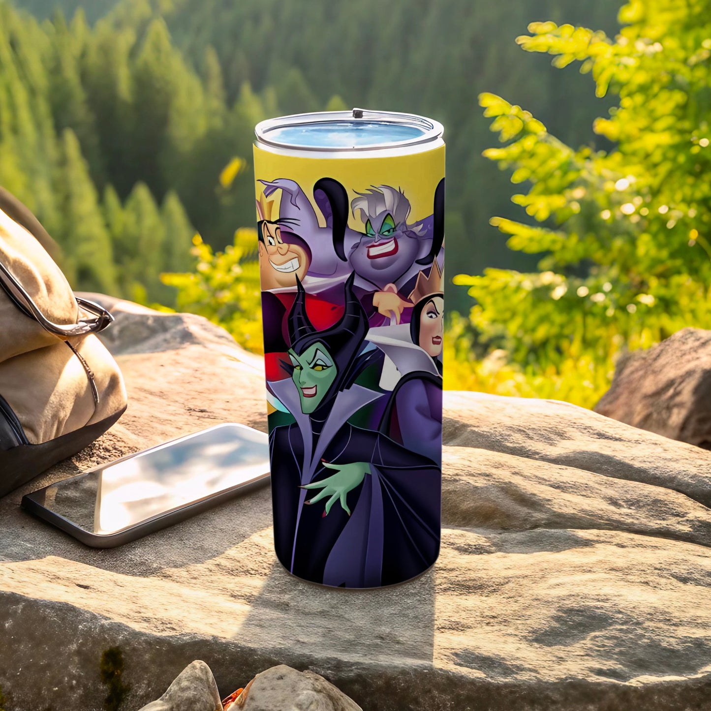 Disney Villains Tumbler with Lid for Outdoor Use